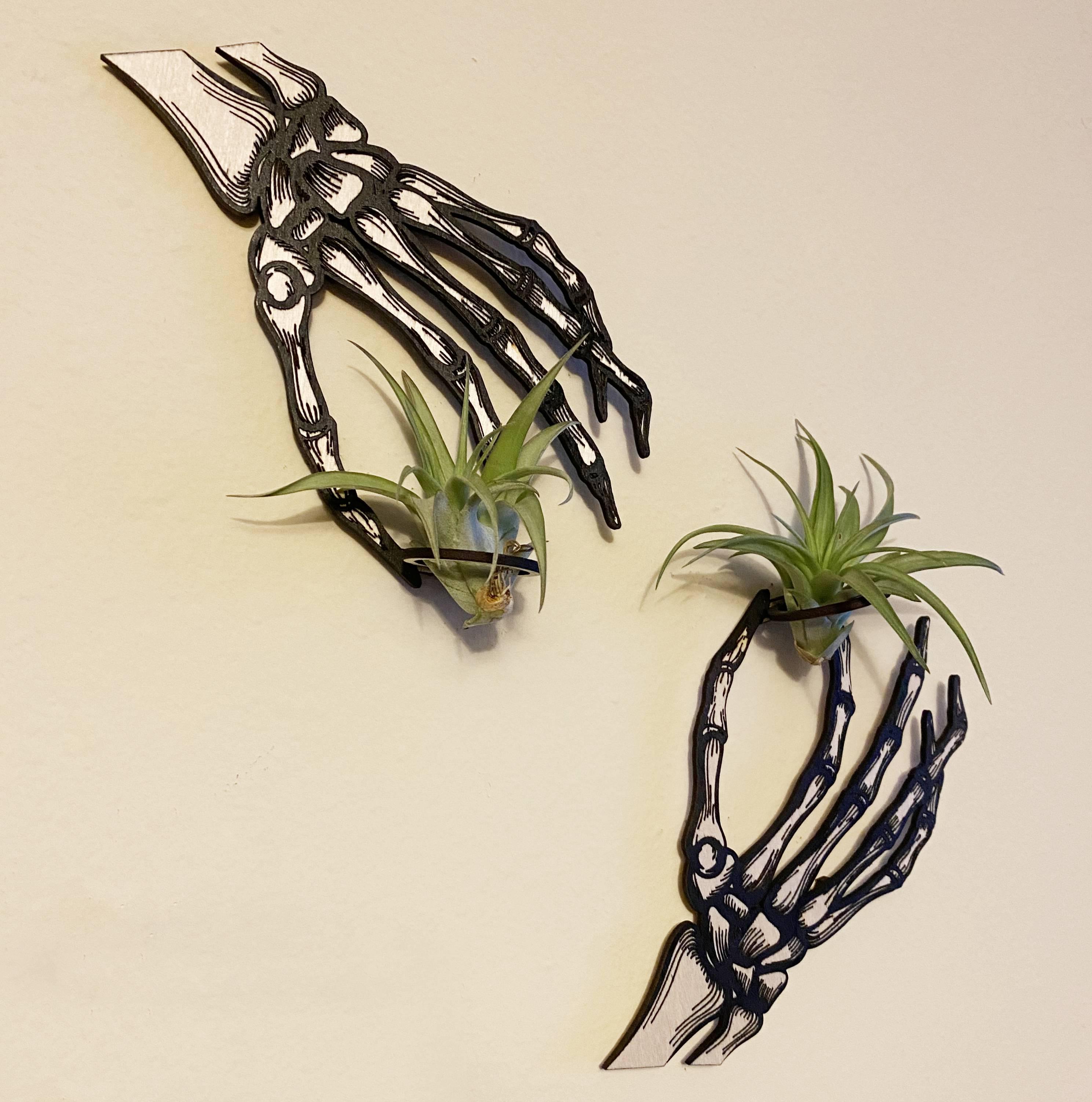 I'm getting way too excited about Halloween so I made these skeleton