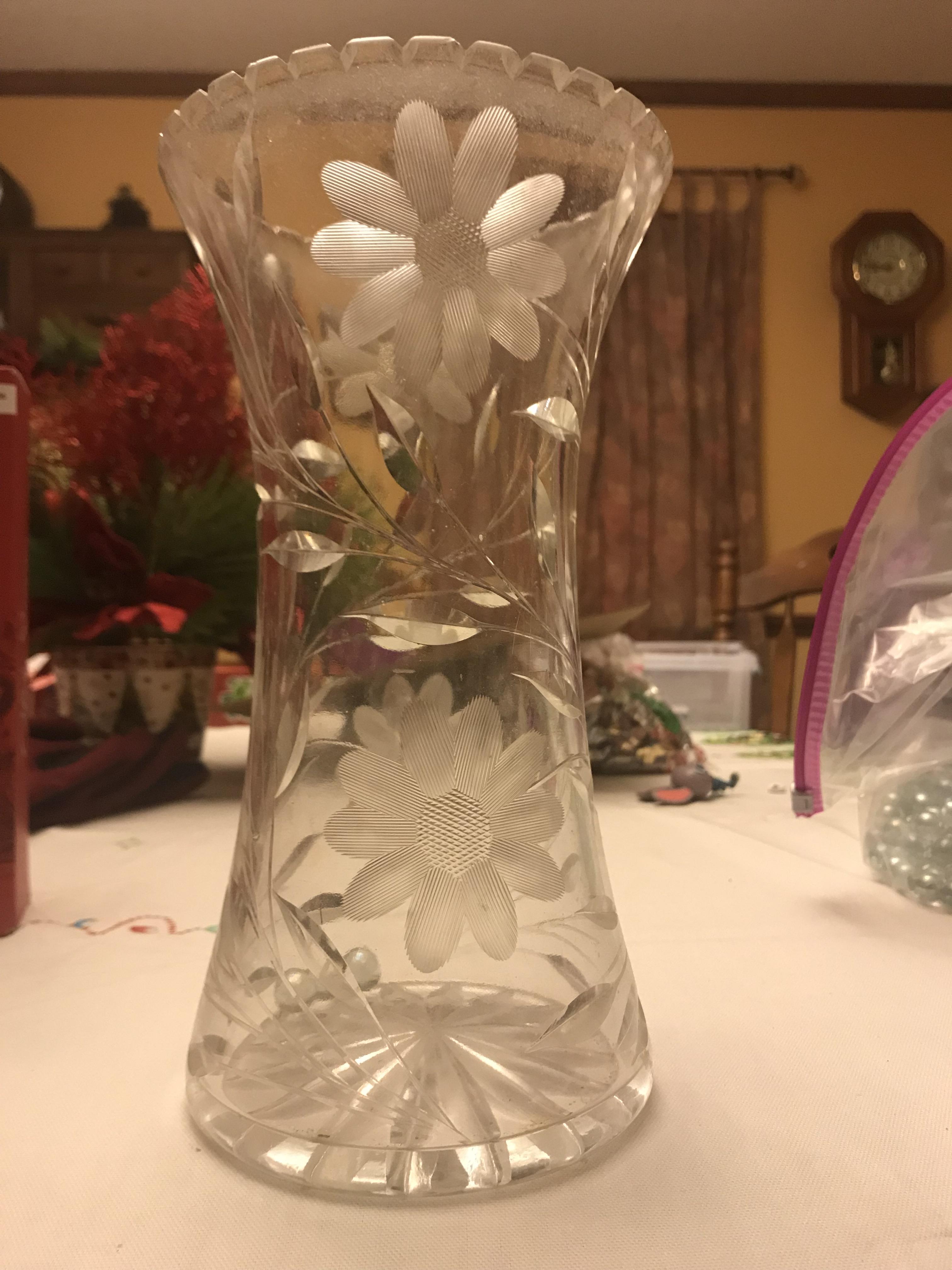 Wanting to identify where an old crystal vase of my great grandmothers