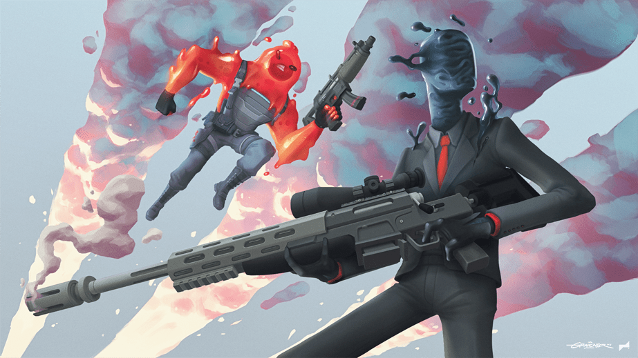 I made this digital illustration of Chaos agent and Sludge, what do you think? FortNiteBR
