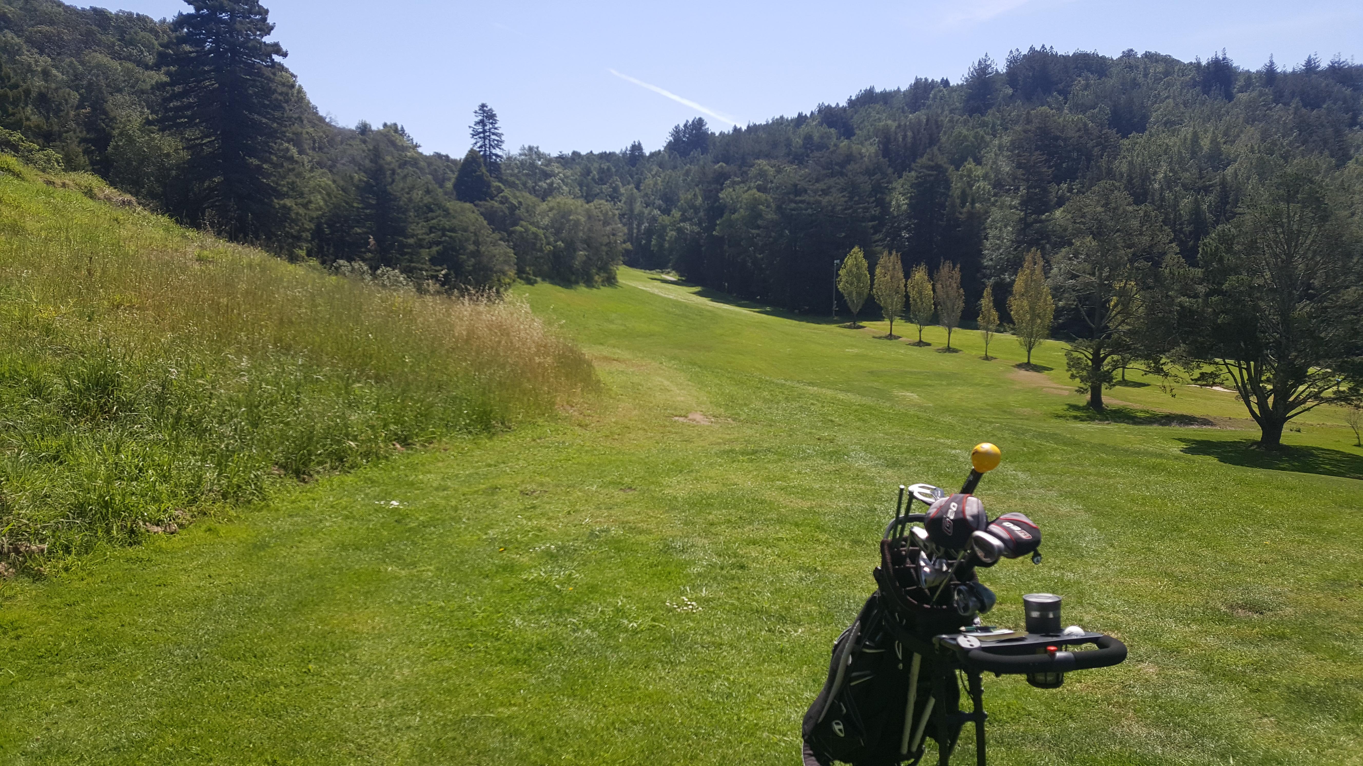 Mill valley golf club, Mill Valley CA 4 uphill par 5 dogleg left