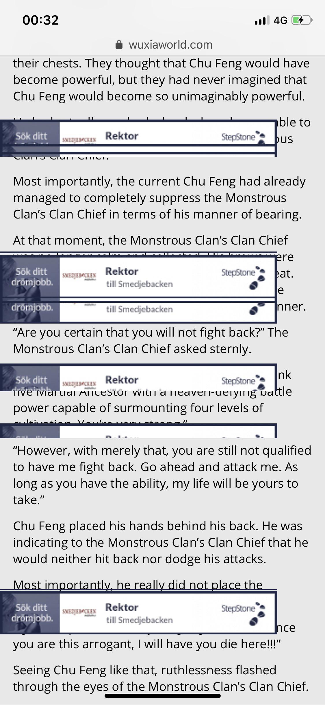 Might not be appropriate for the sub but, is anyone else having this problem on wuxiaworld