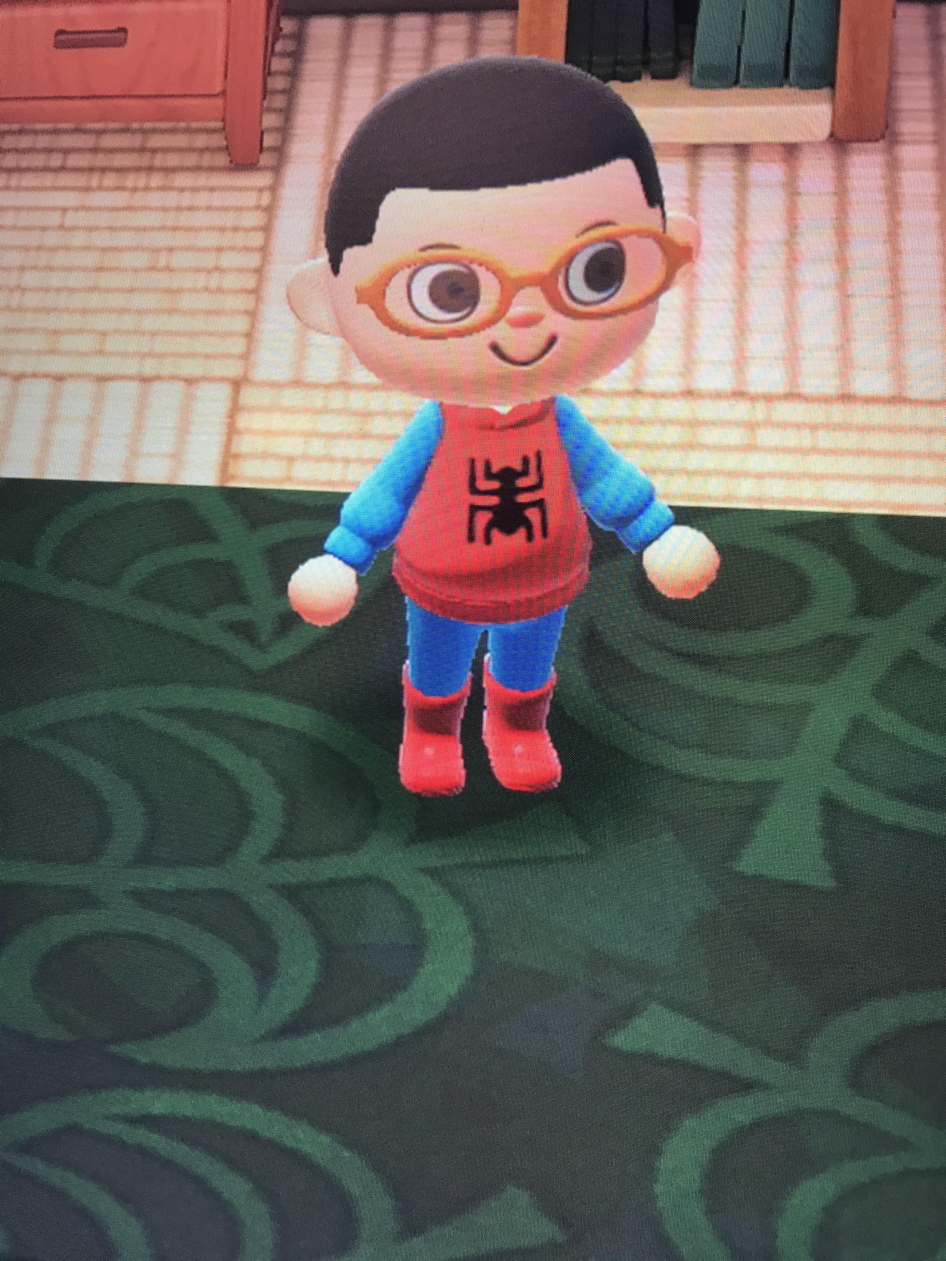 My attempt at making the homemade Spidey costume in Animal Crossing marvelstudios