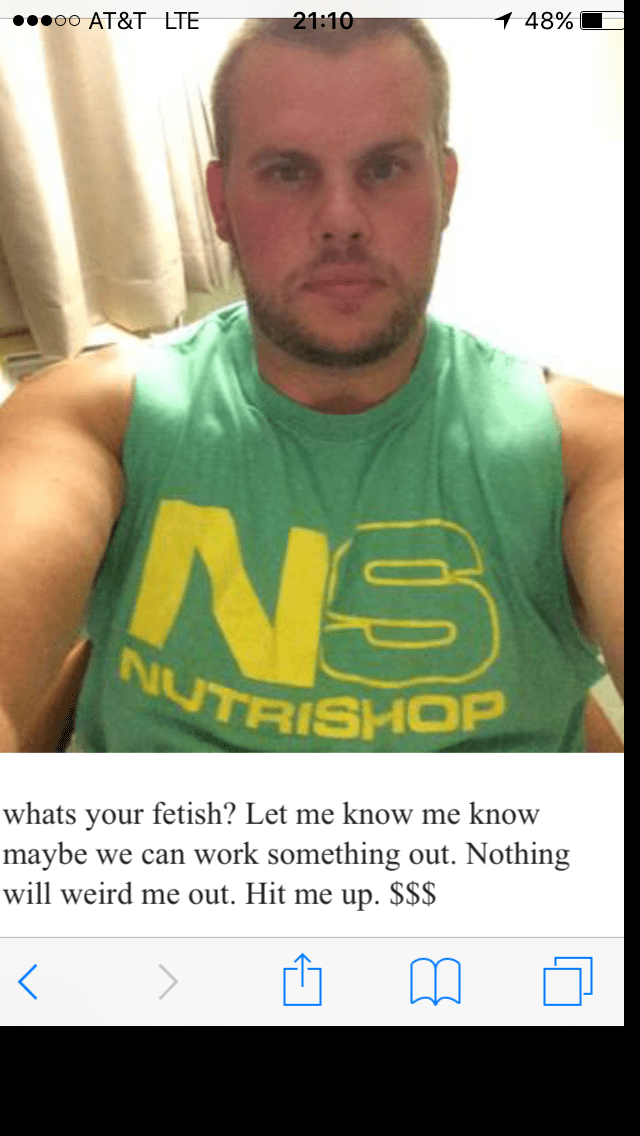 Found on the part time job section of Craigslist. r/trashy