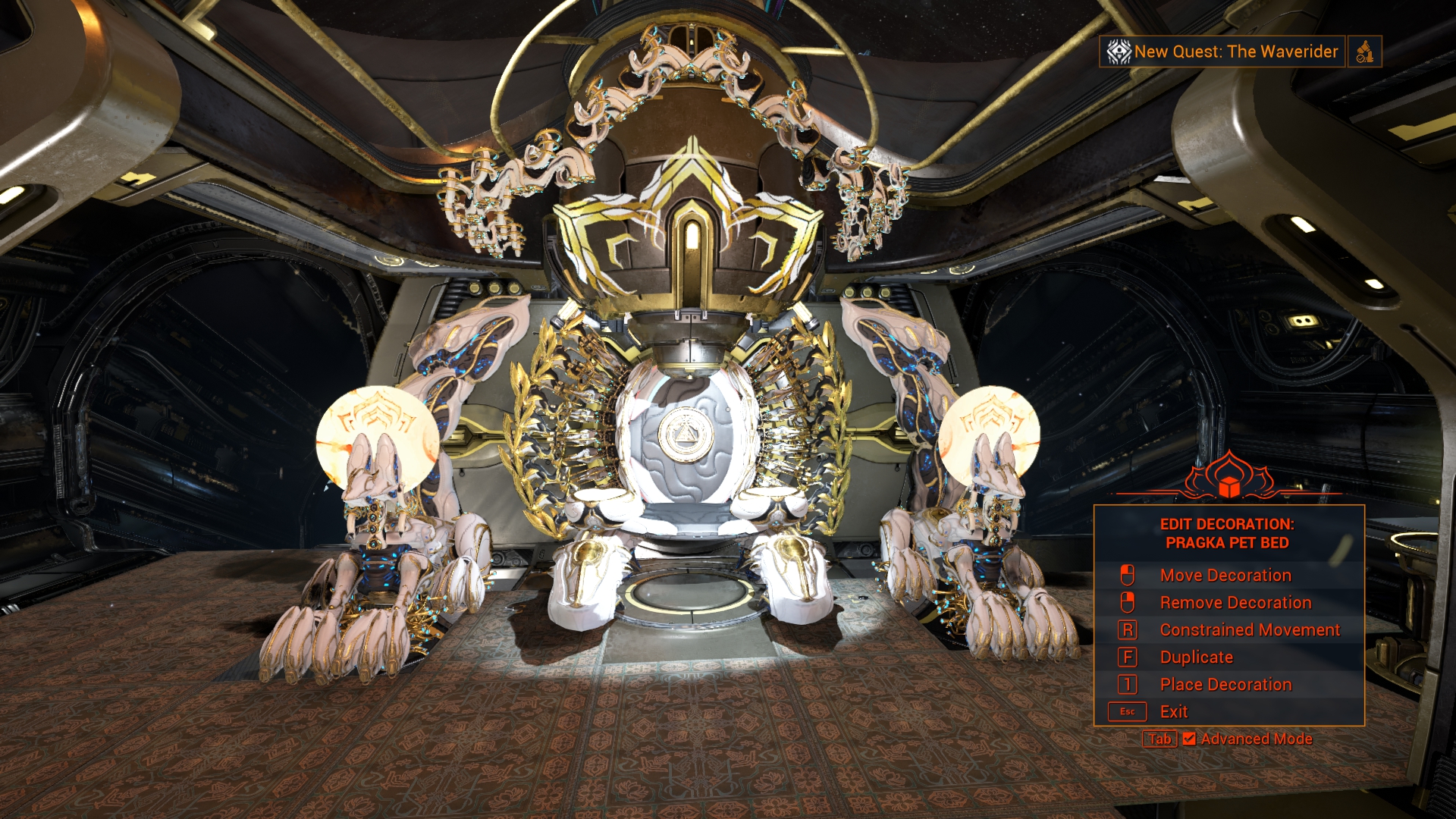 Egyptian style lotus arsenal throne room...wow thats a mouth full r