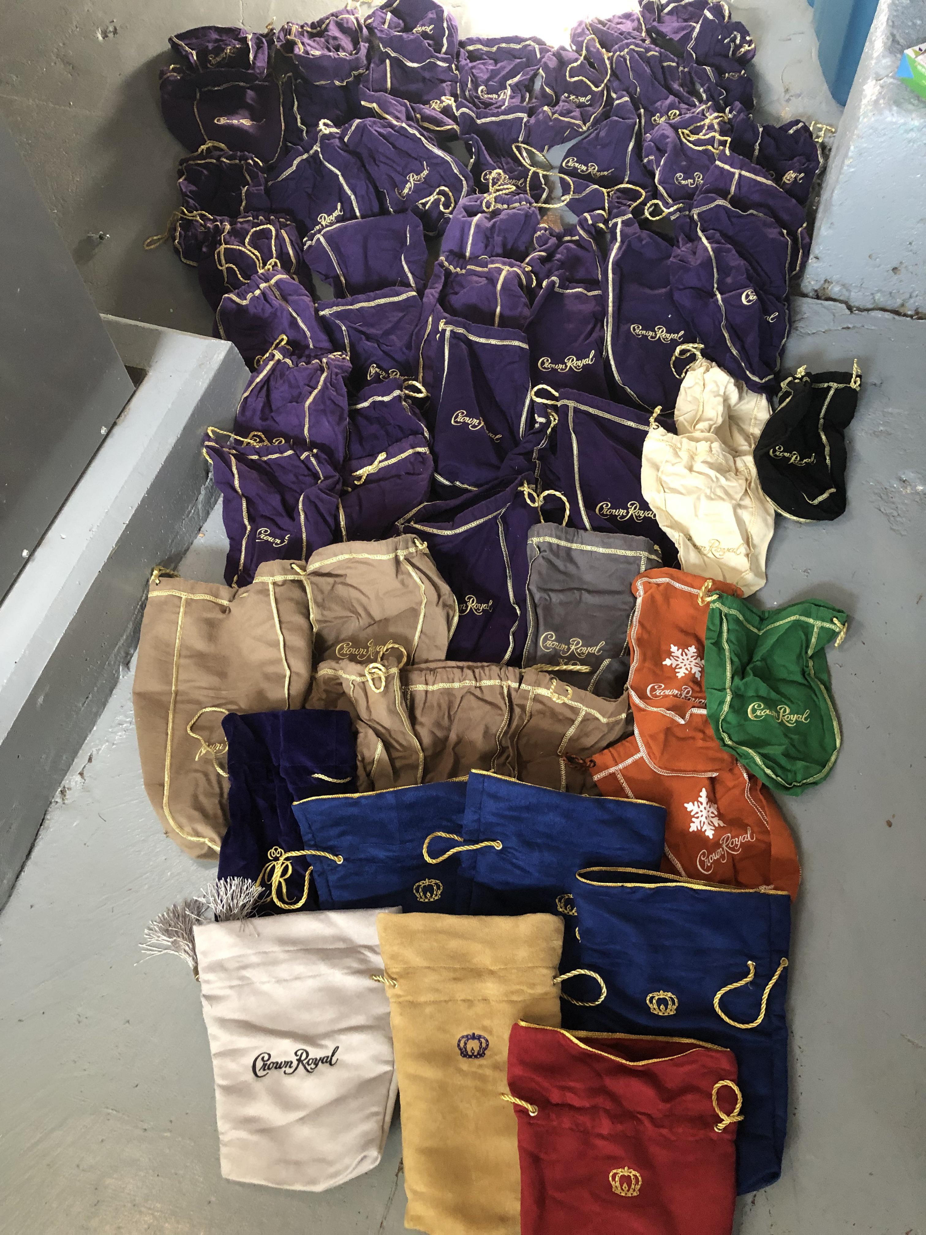 About 60 Crown Royal bags that I don’t know what to do with… r/pics