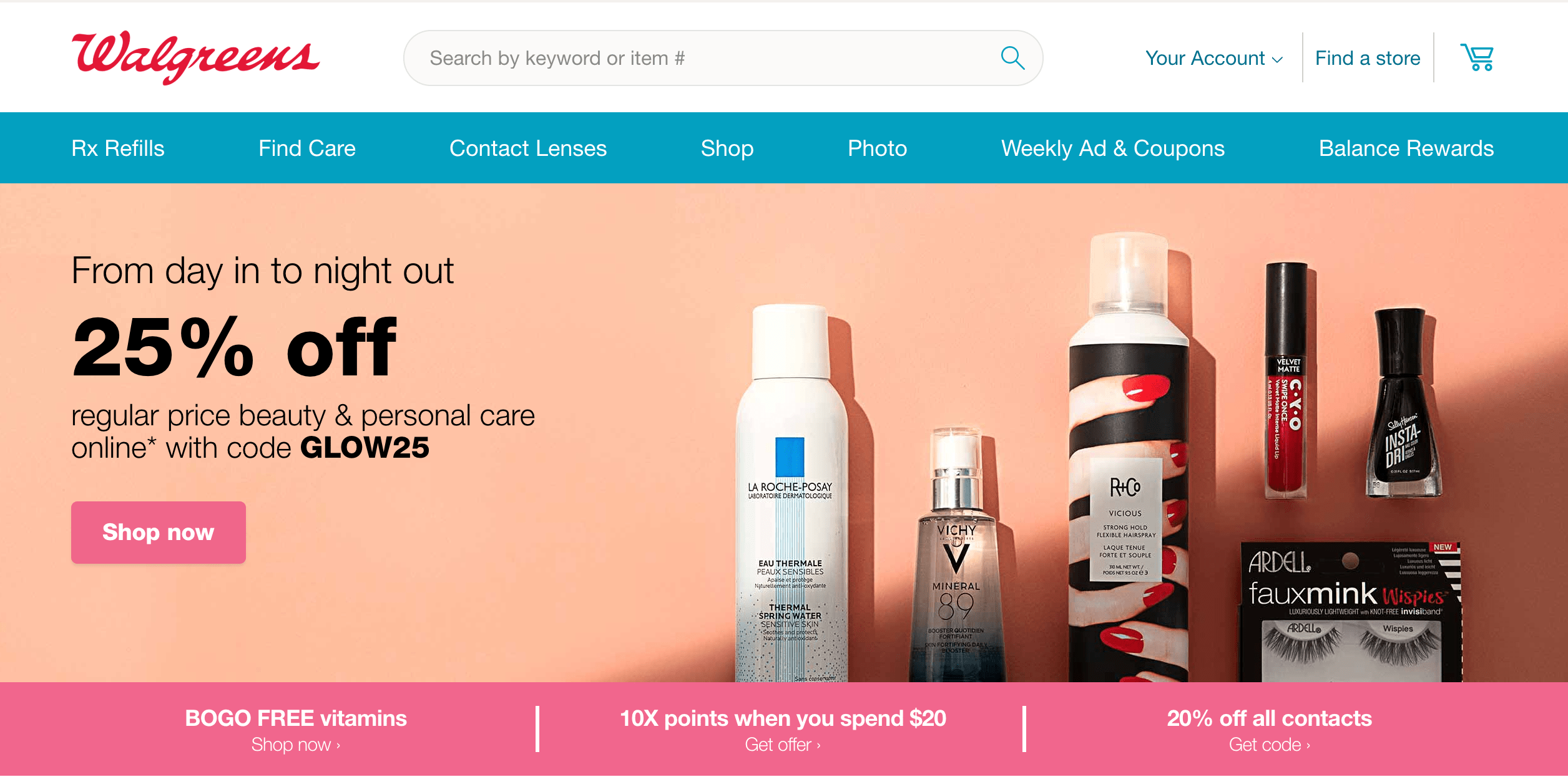 Walgreens 25 off Regular Price Beauty and Personal Care, BOGO Vitamins