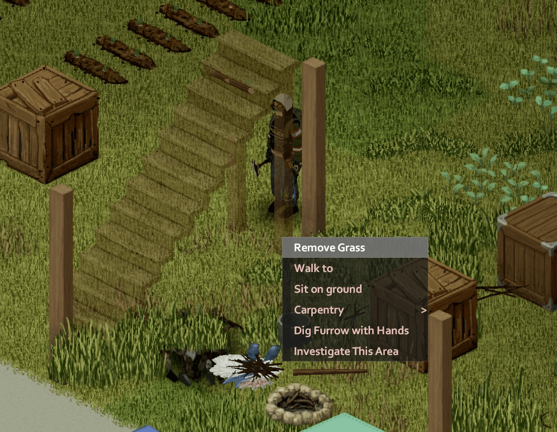 Where is the magic spot to click to disassemble these stairs? Tried