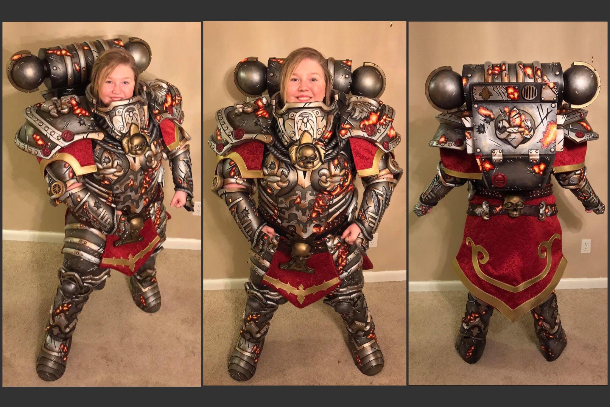 WIP Sisters of Battle armor from Warhammer 40k by GBGHcosplay as seen on Cosplay Melee