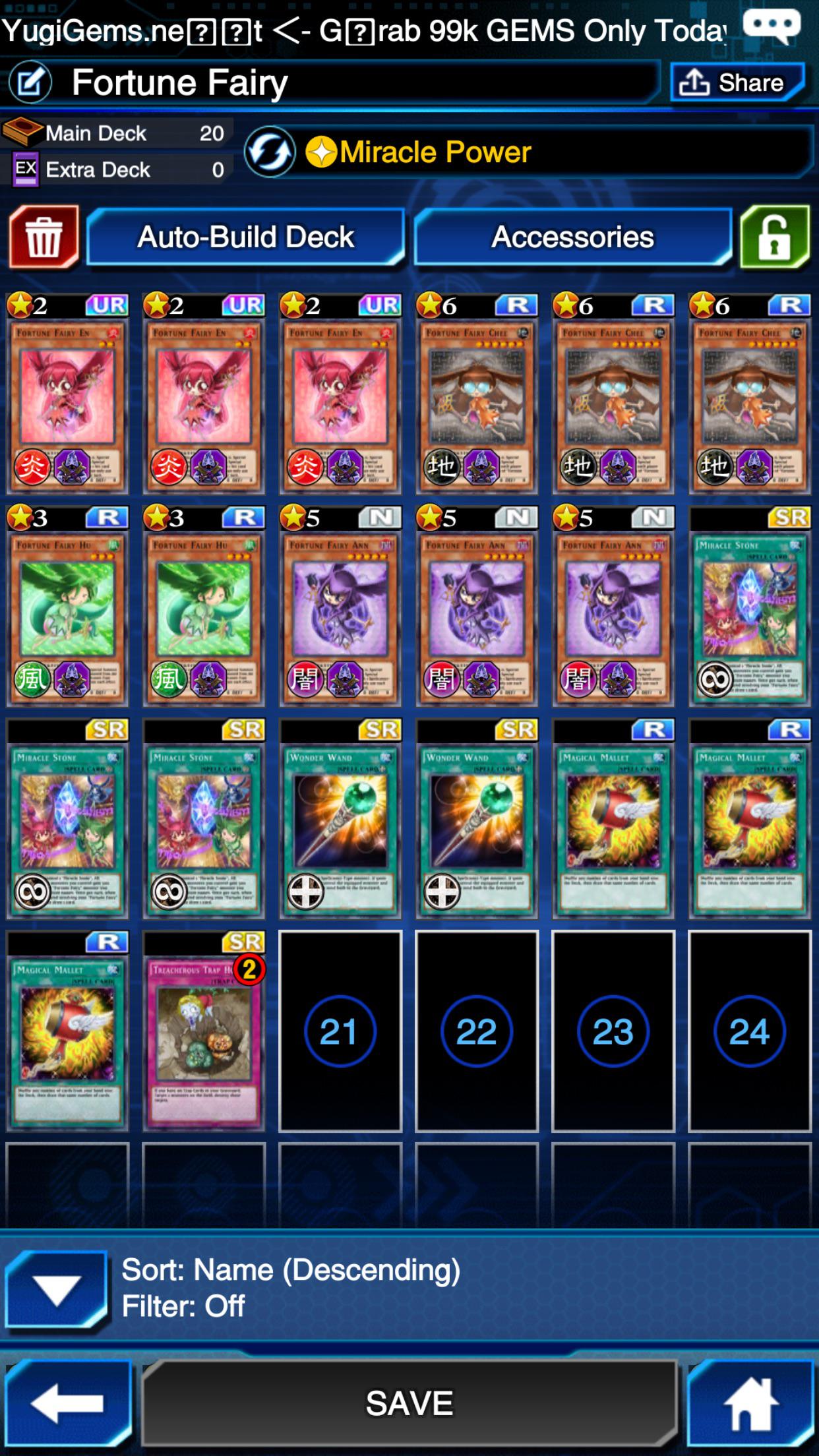 The best Fortune Fairy Miracle Power deck I could manage. r/DuelLinks
