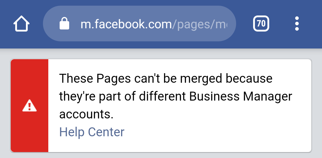 Wtf does this mean? I'm trying to merge pages but I can't because of