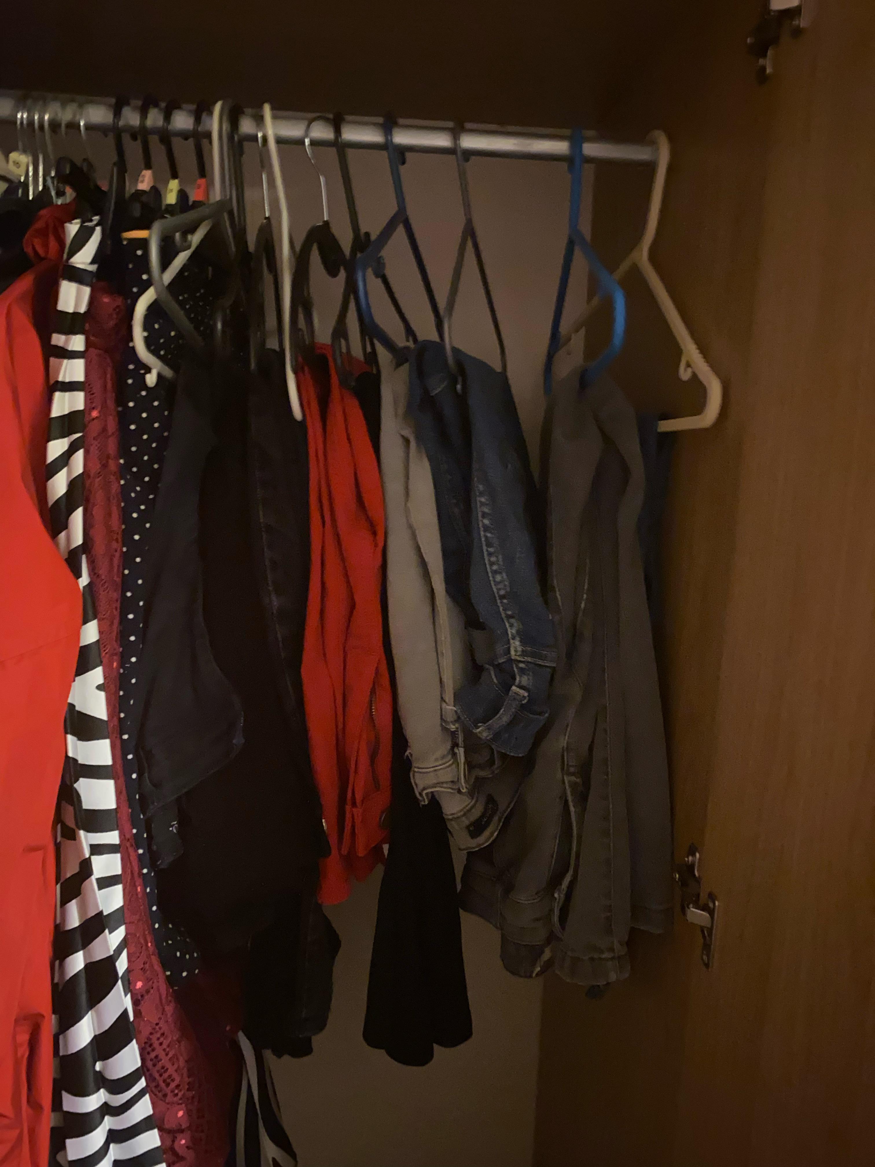 How best to store trousers/pants in a wardrobe? I can’t buy anything