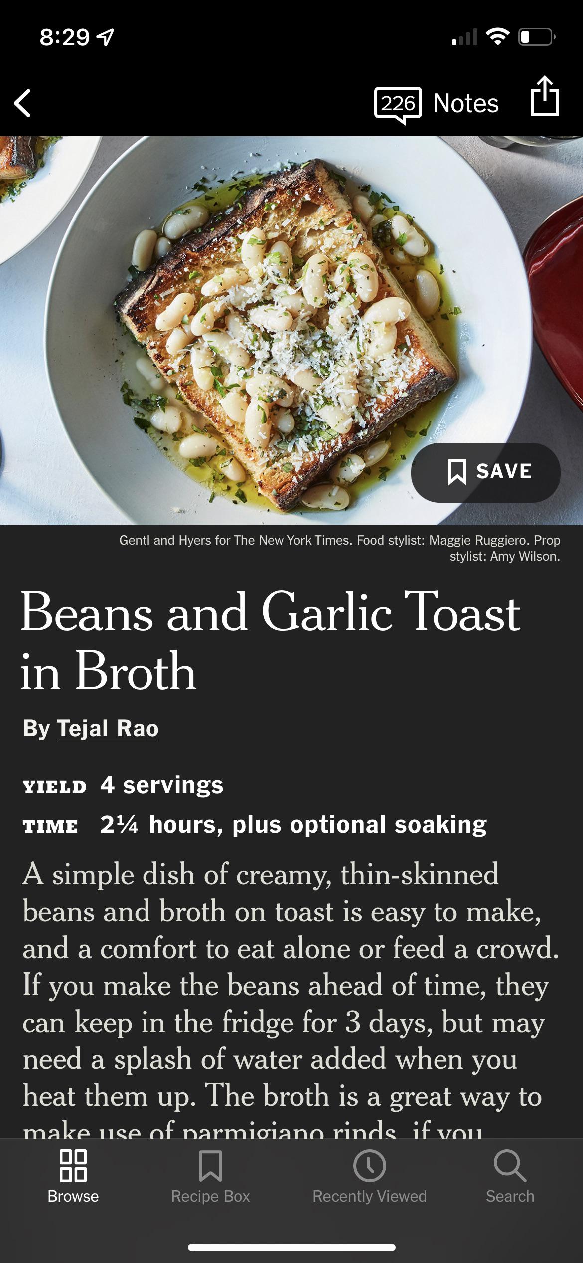 New York Times Recipe of the Day… monstrosity or wonder? r