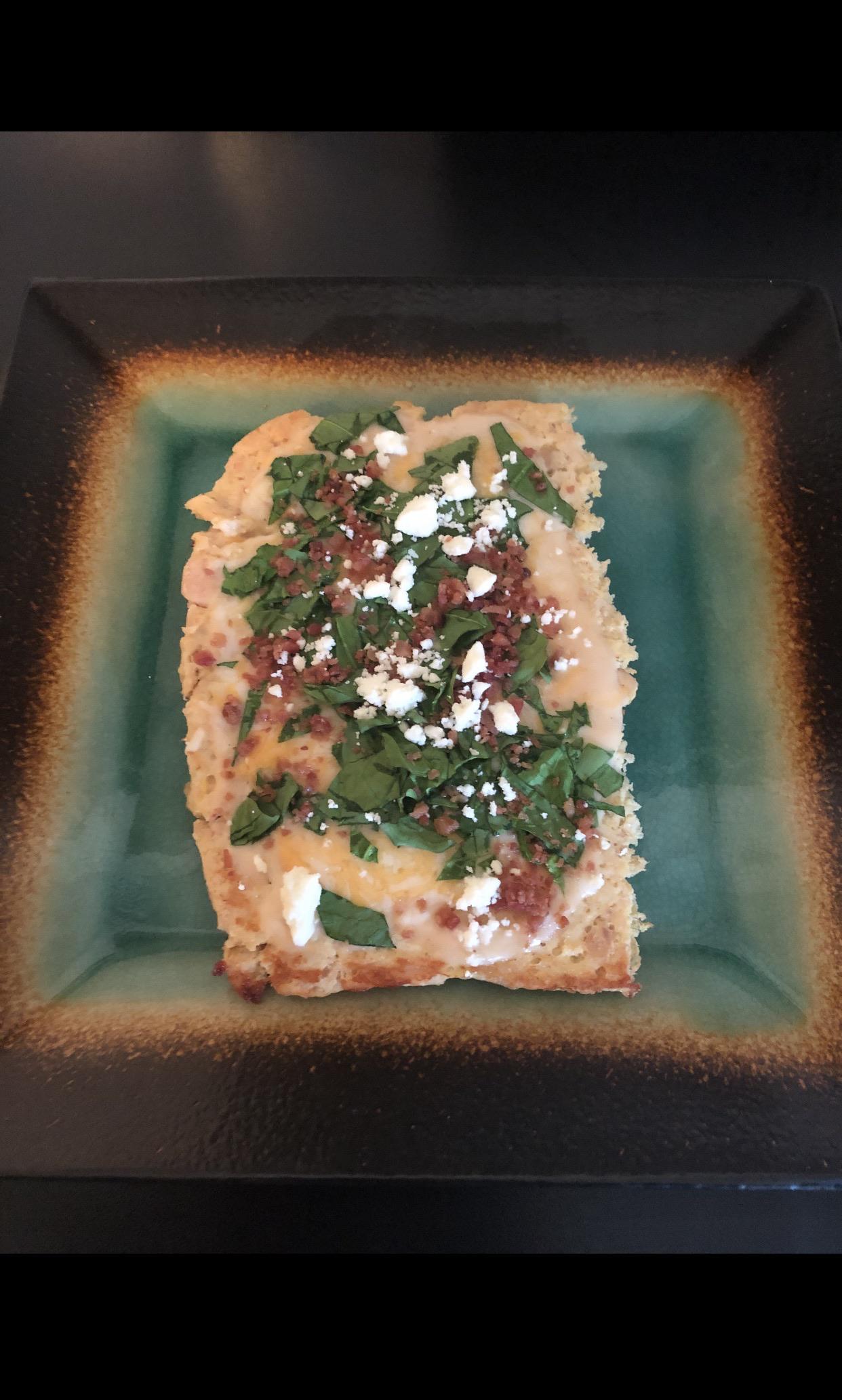 Finally made a chicken crust pizza! 🍕 Yummy in my tummy. r/ketorecipes