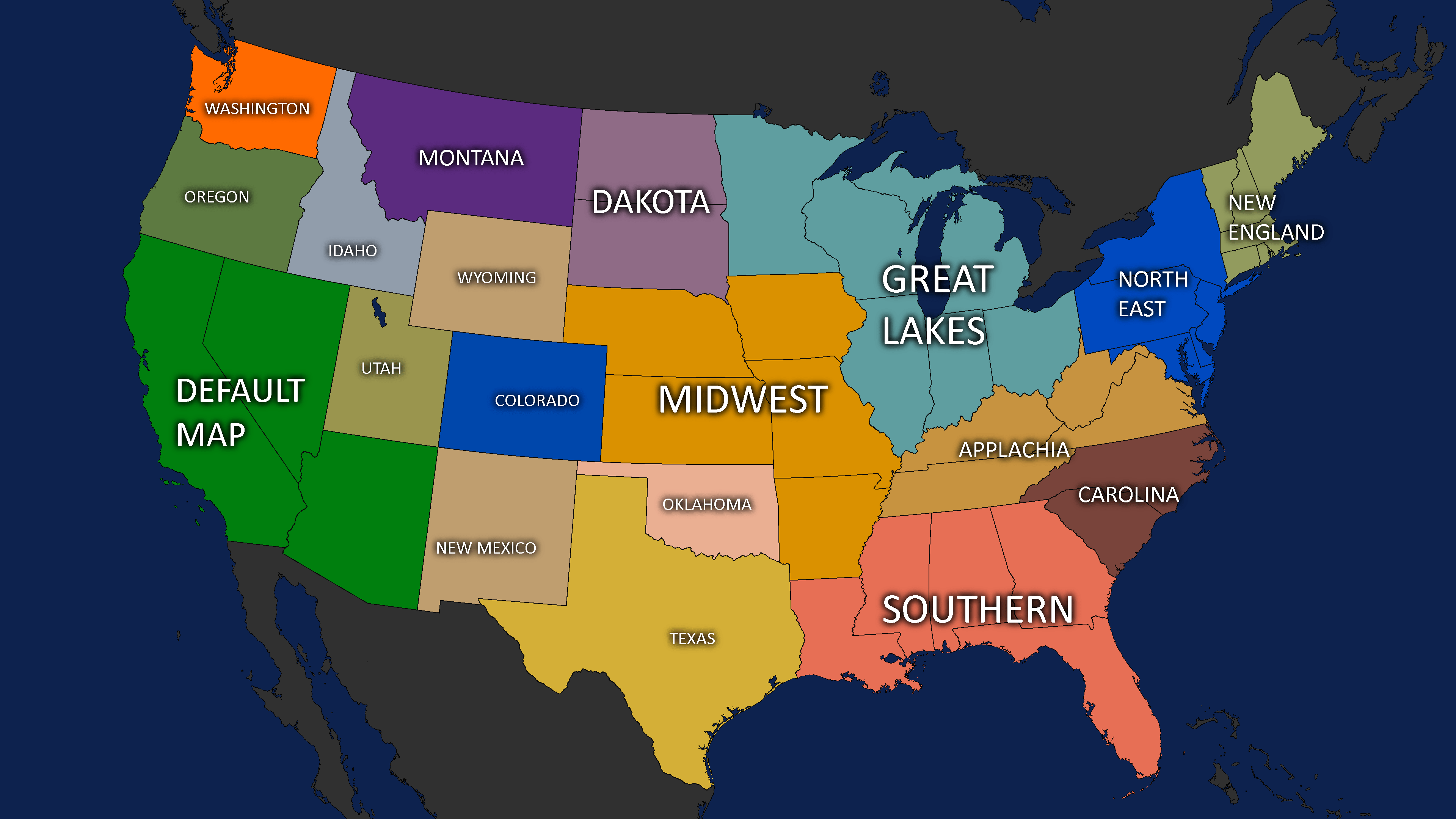 So I made a map of my predictions of ATS DLCs (Including current ones