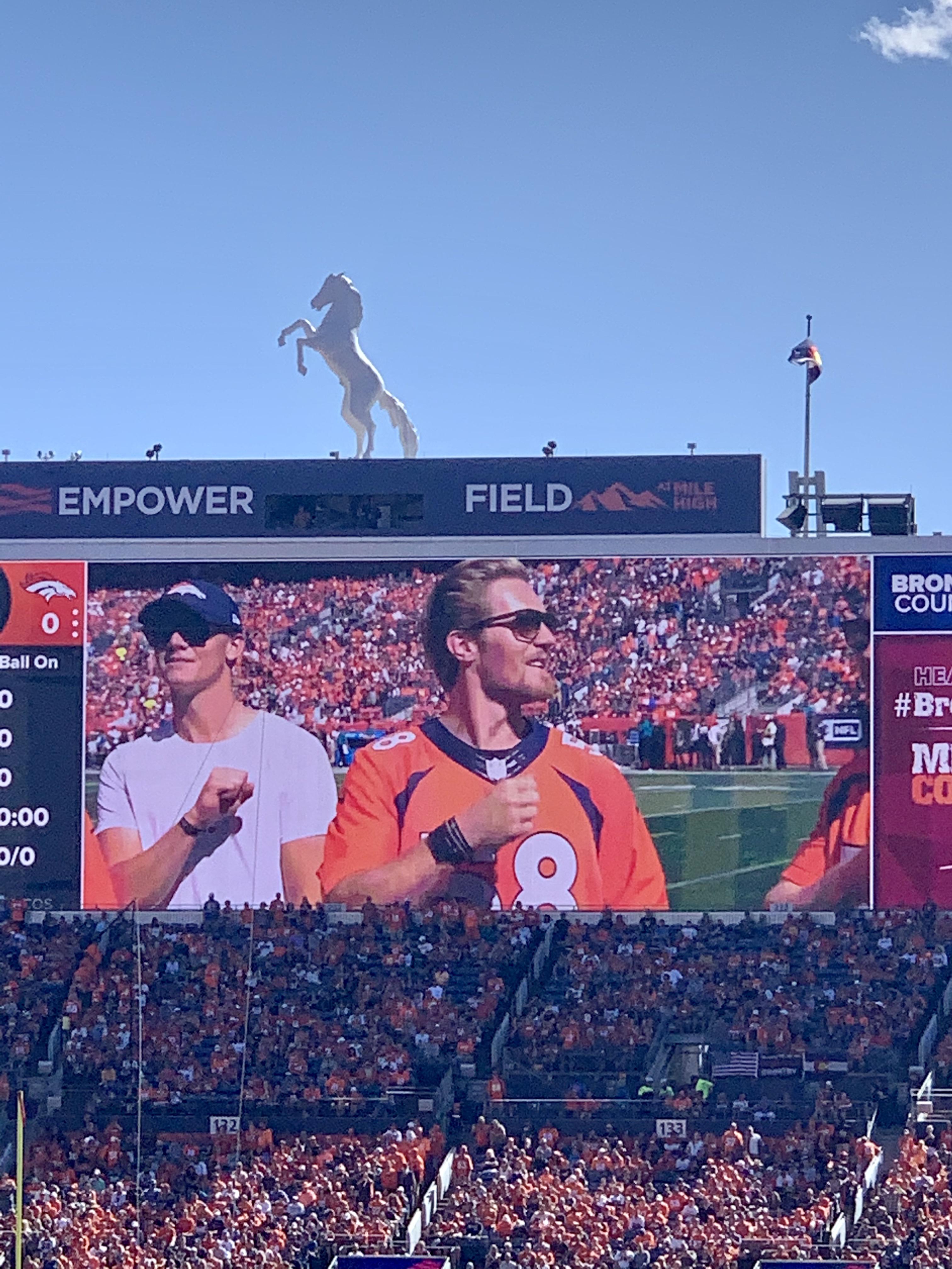 Landeskog at the Broncos game today! ColoradoAvalanche