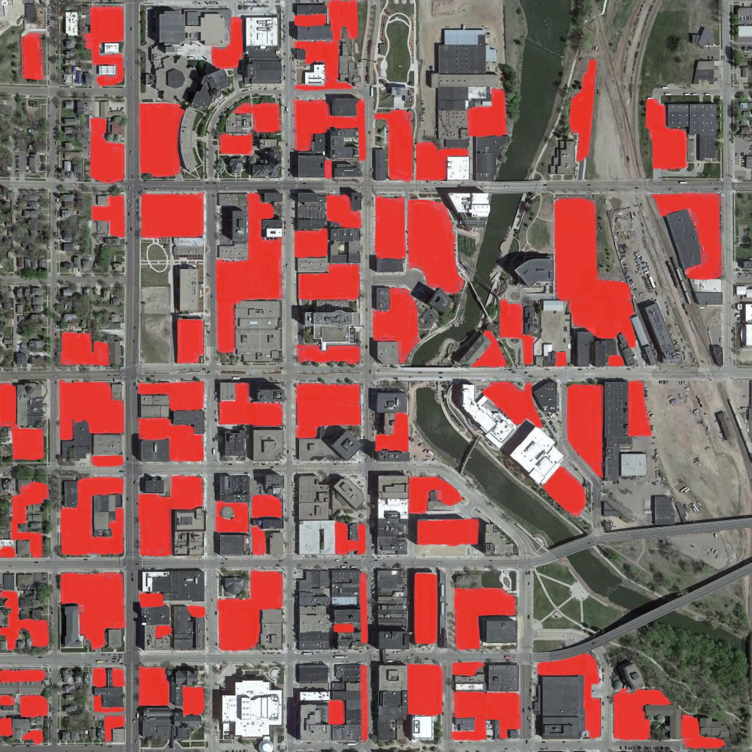 Parking Lots Sioux Falls, South Dakota, USA r/fuckcars