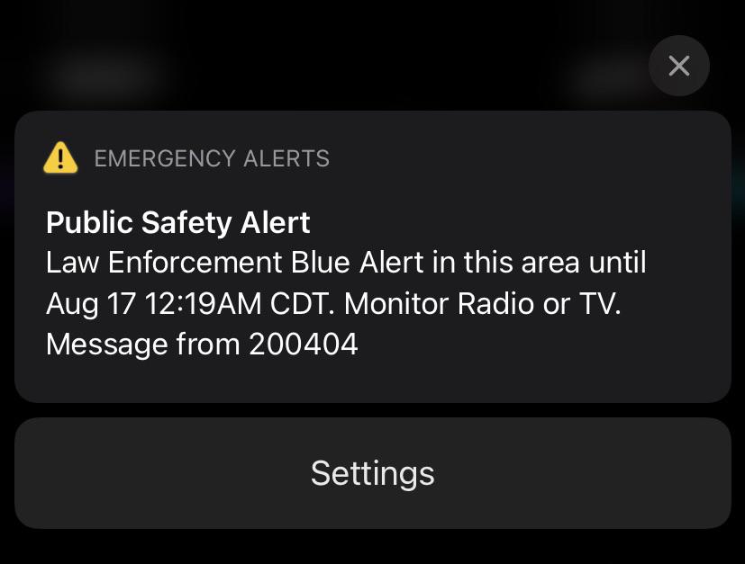 What is Law Enforcement Blue Alert? Just got this r/Dallas