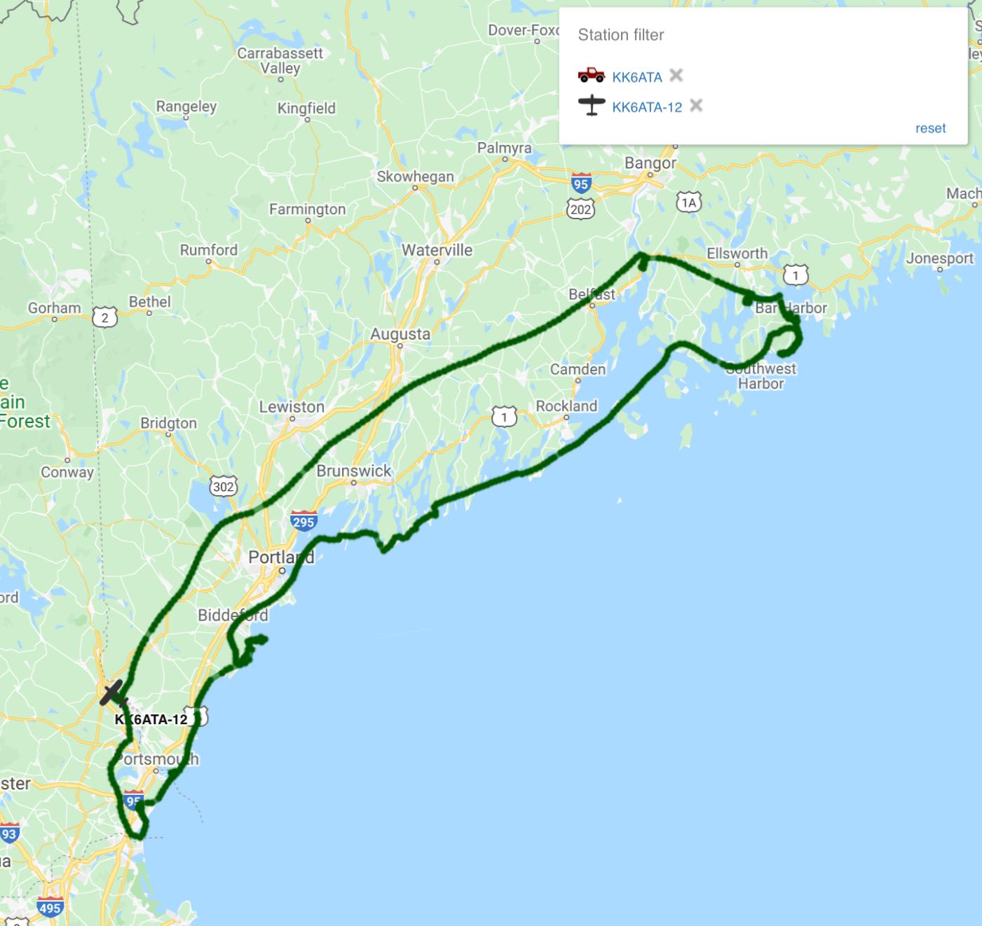 Testing out APRS in the plane today! [PicoAPRS] : r/amateurradio