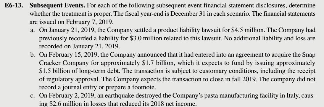 Can you help me understand subsequent events? Accounting