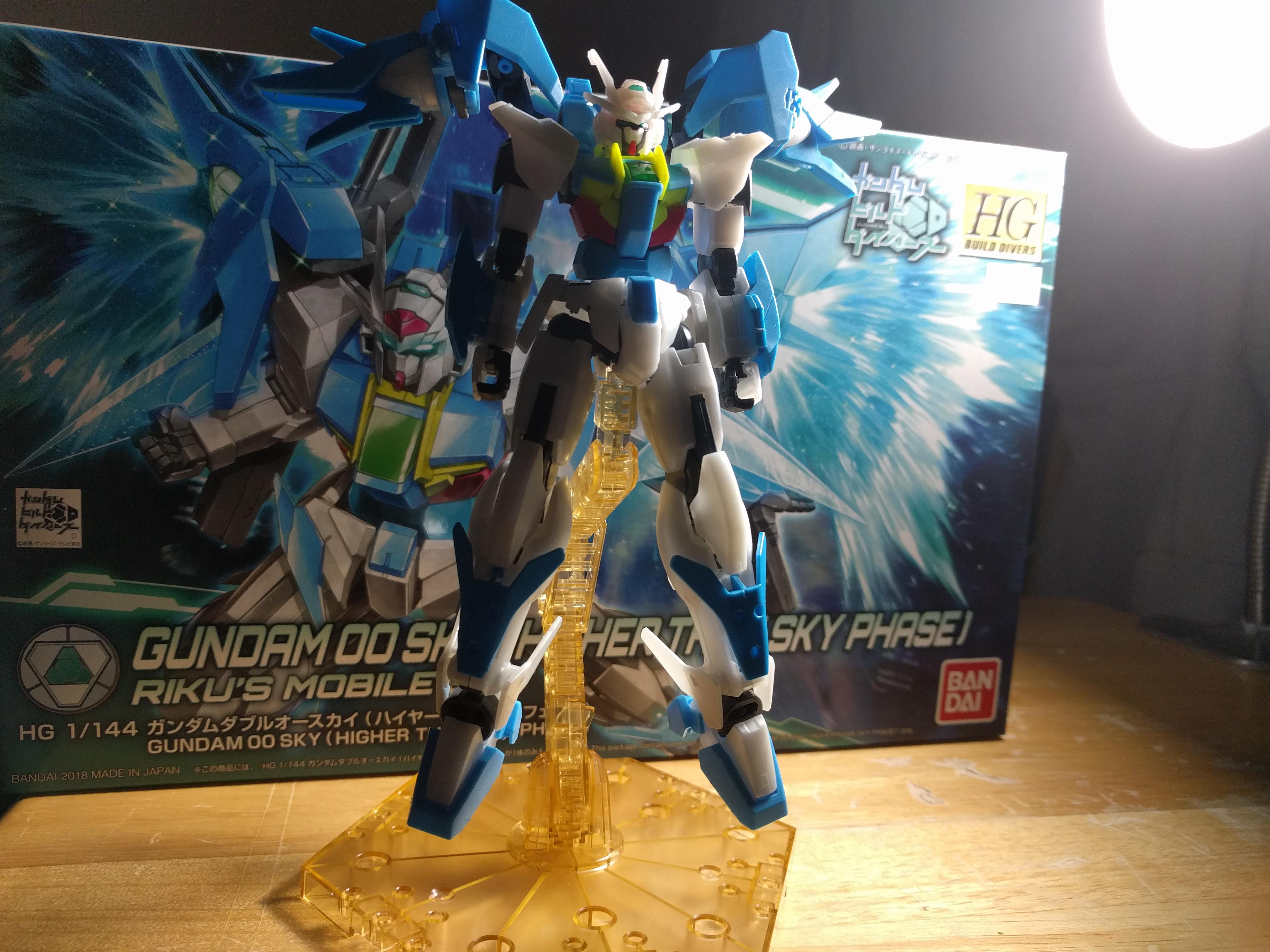 My first Gundam model. I only have nippers so I couldn't get around the