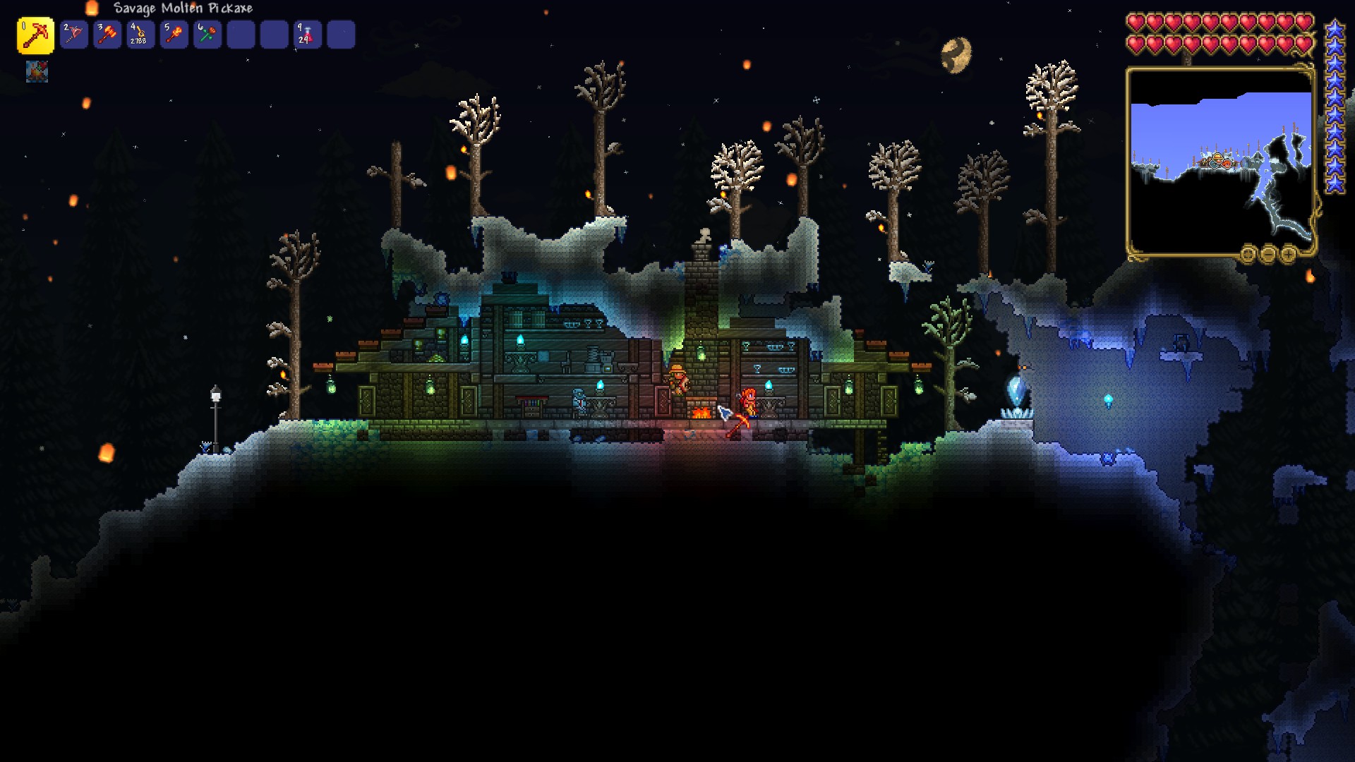 Tundra base! r/Terraria