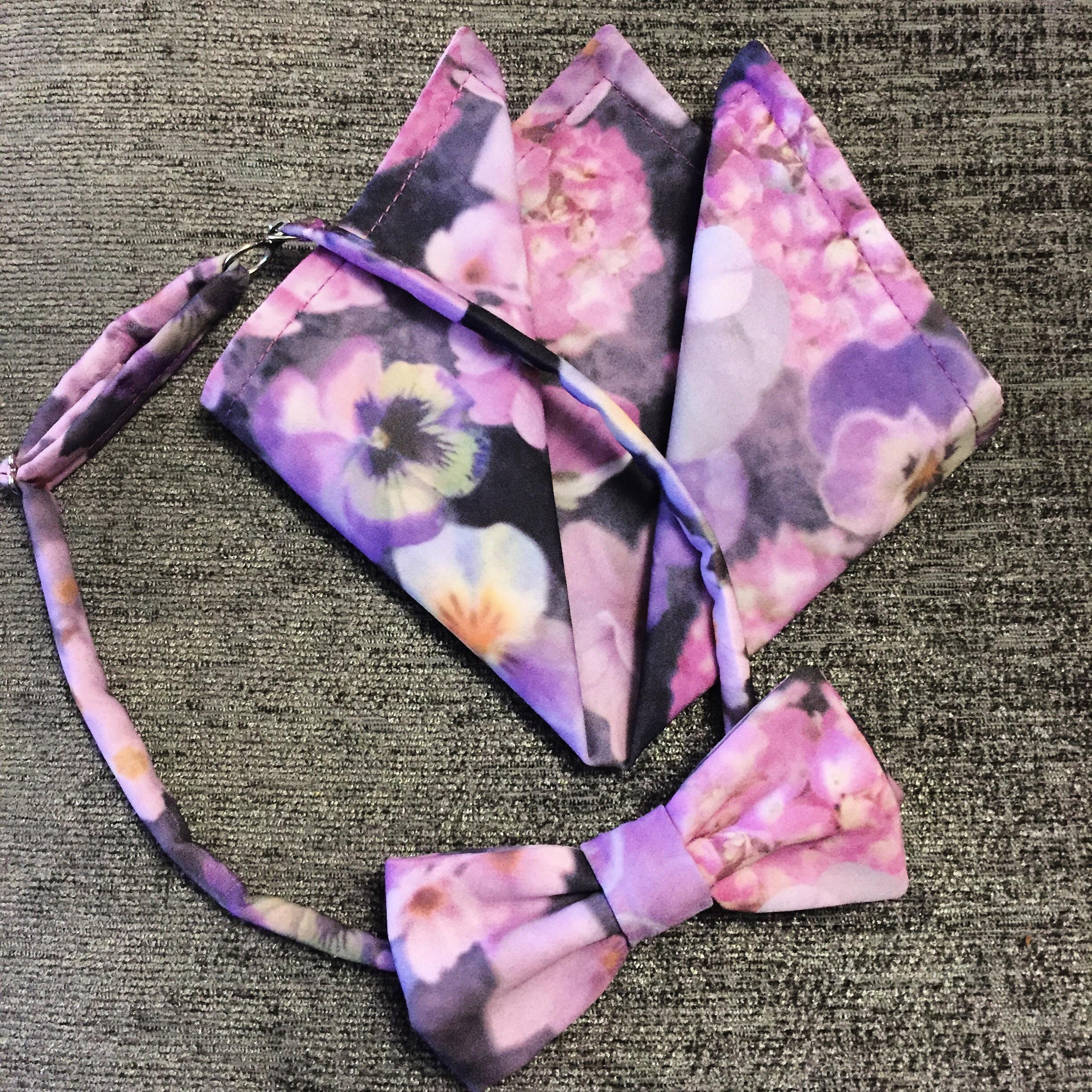Bow tie and pocket square! sewing