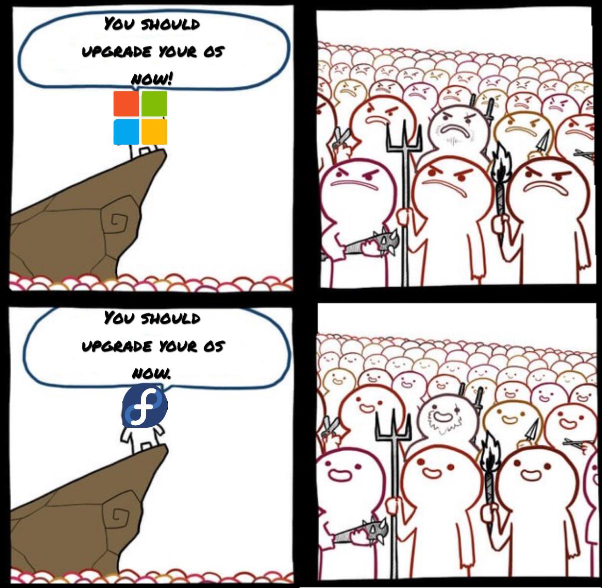 Did I do it right? I use Fedora btw. r/linuxmemes