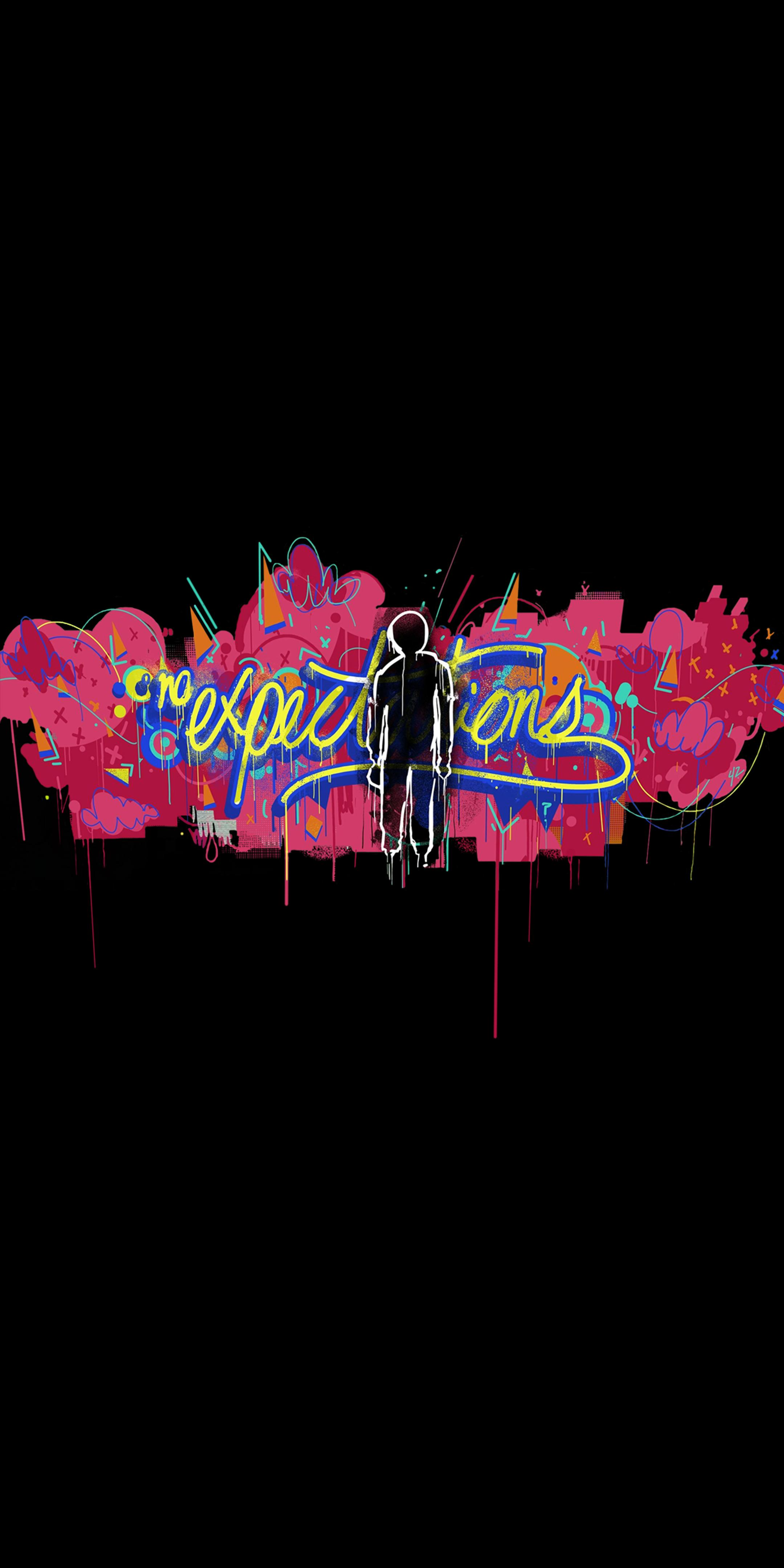 No Expectations Amoled Wallpaper IntoTheSpiderverse
