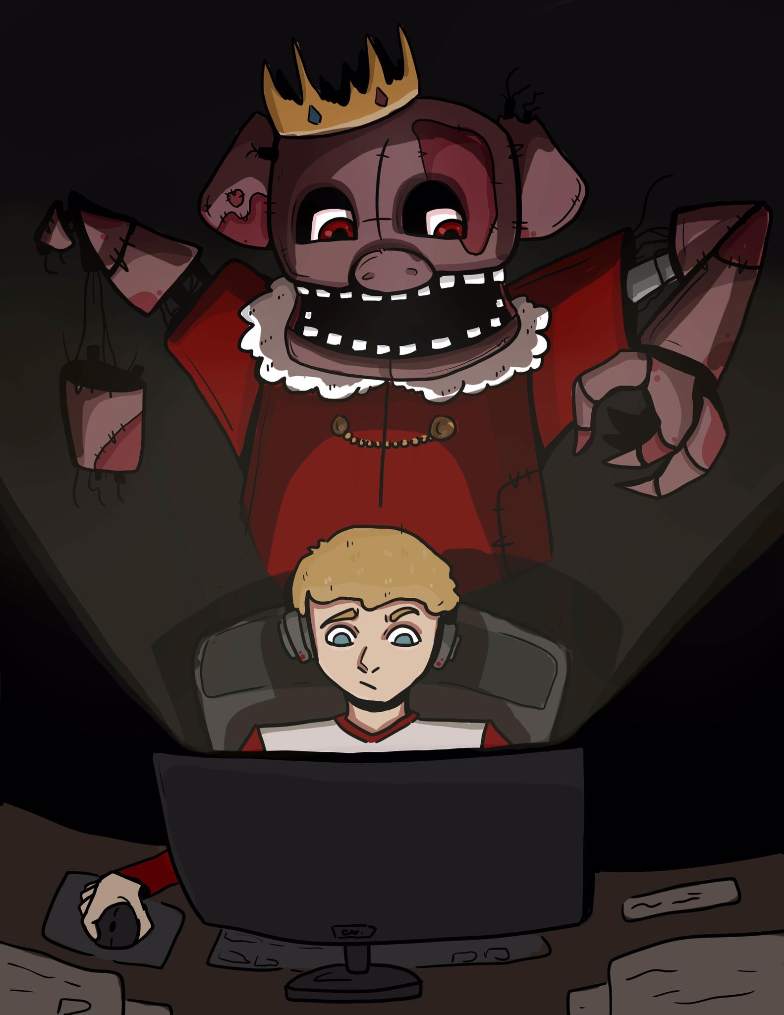 behind you! oh no he can’t hear us he got a gamer headset on tommyinnit