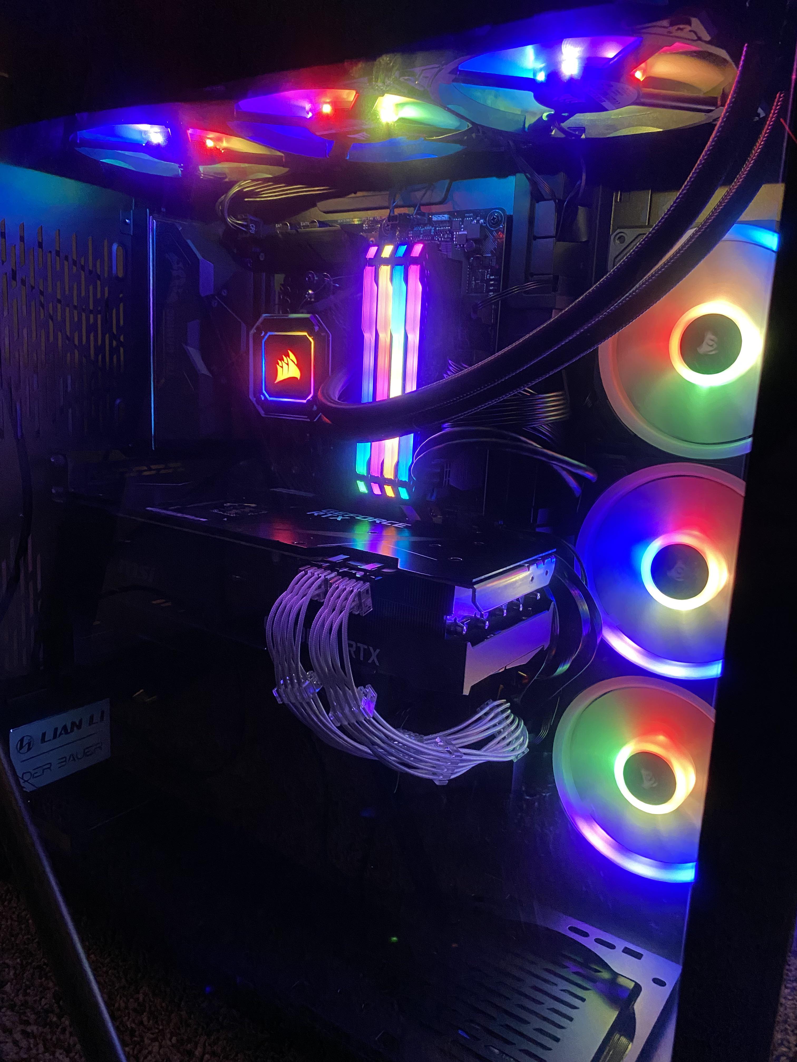 Can I have top aio intake, and rights exhaust. Then add 4 more fans, 3