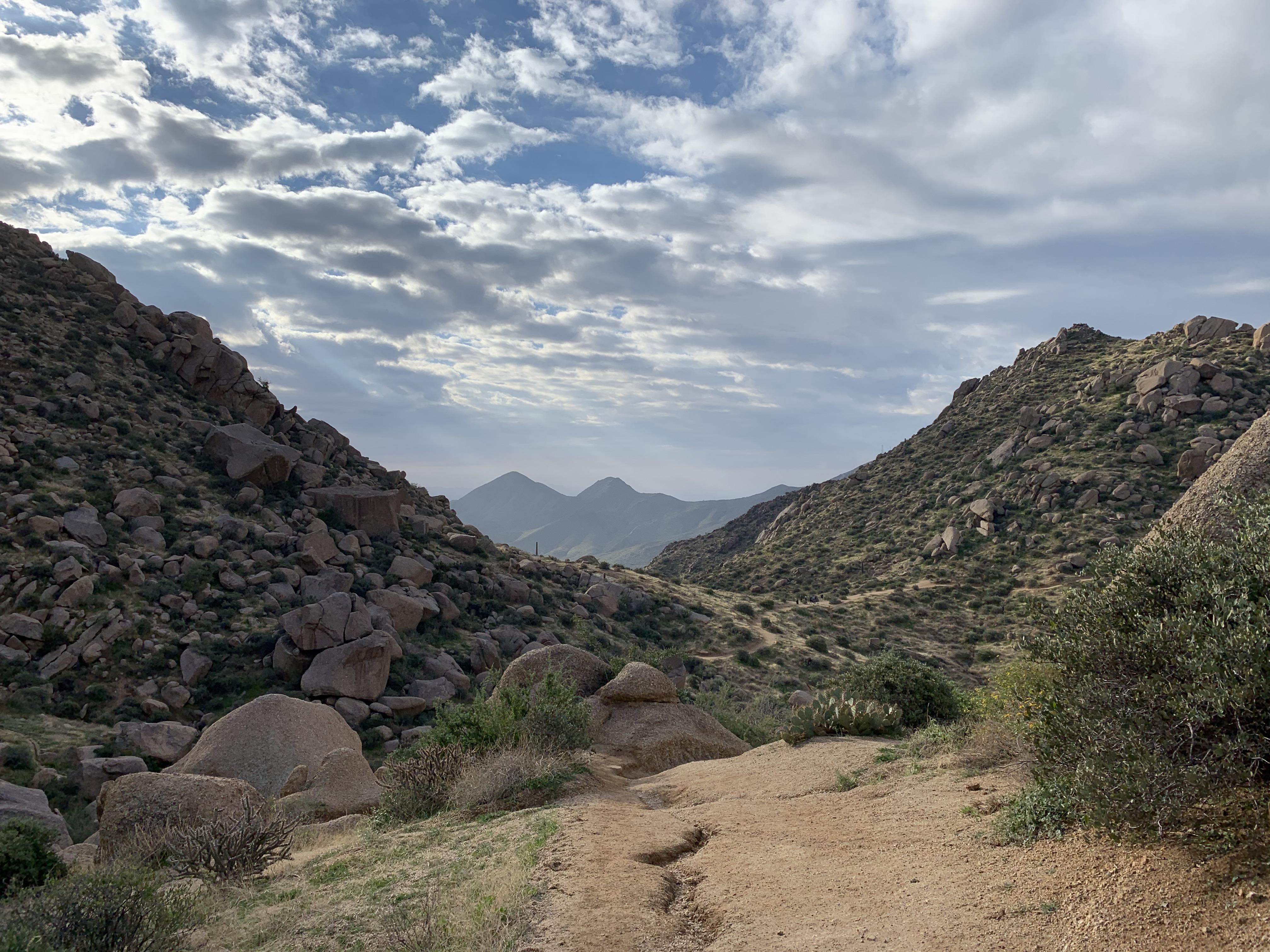 McDowell Mountains path up to Tom’s Thumb r/phoenix