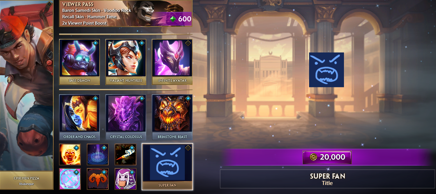 Full new viewer store rotation on the PTS r/Smite