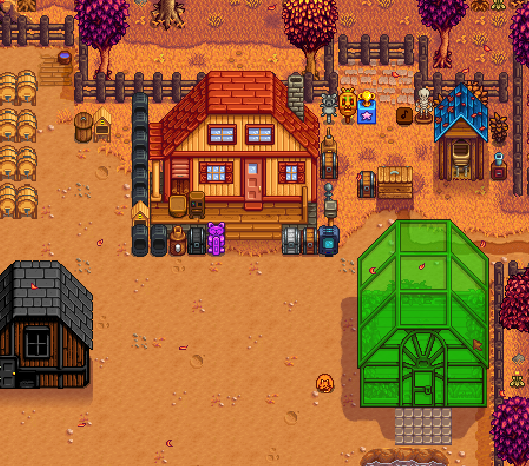 I had no idea you could move the greenhouse. The time I could have