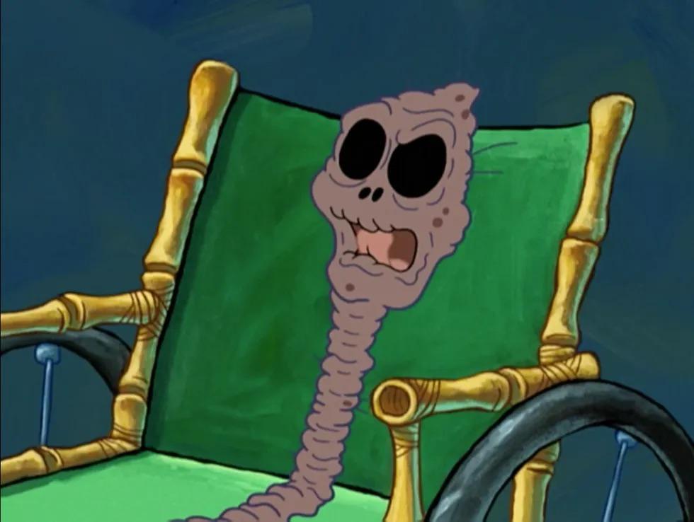Bruh was I the only one who was scared of the old lady from Spongebob in the chocolate episode