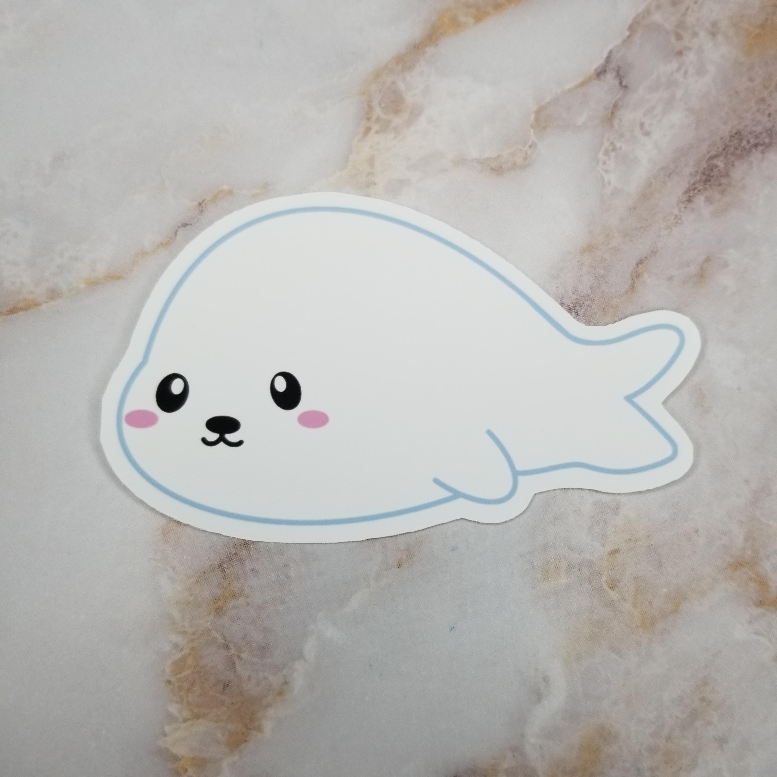 White Seal Sticker r/sticker