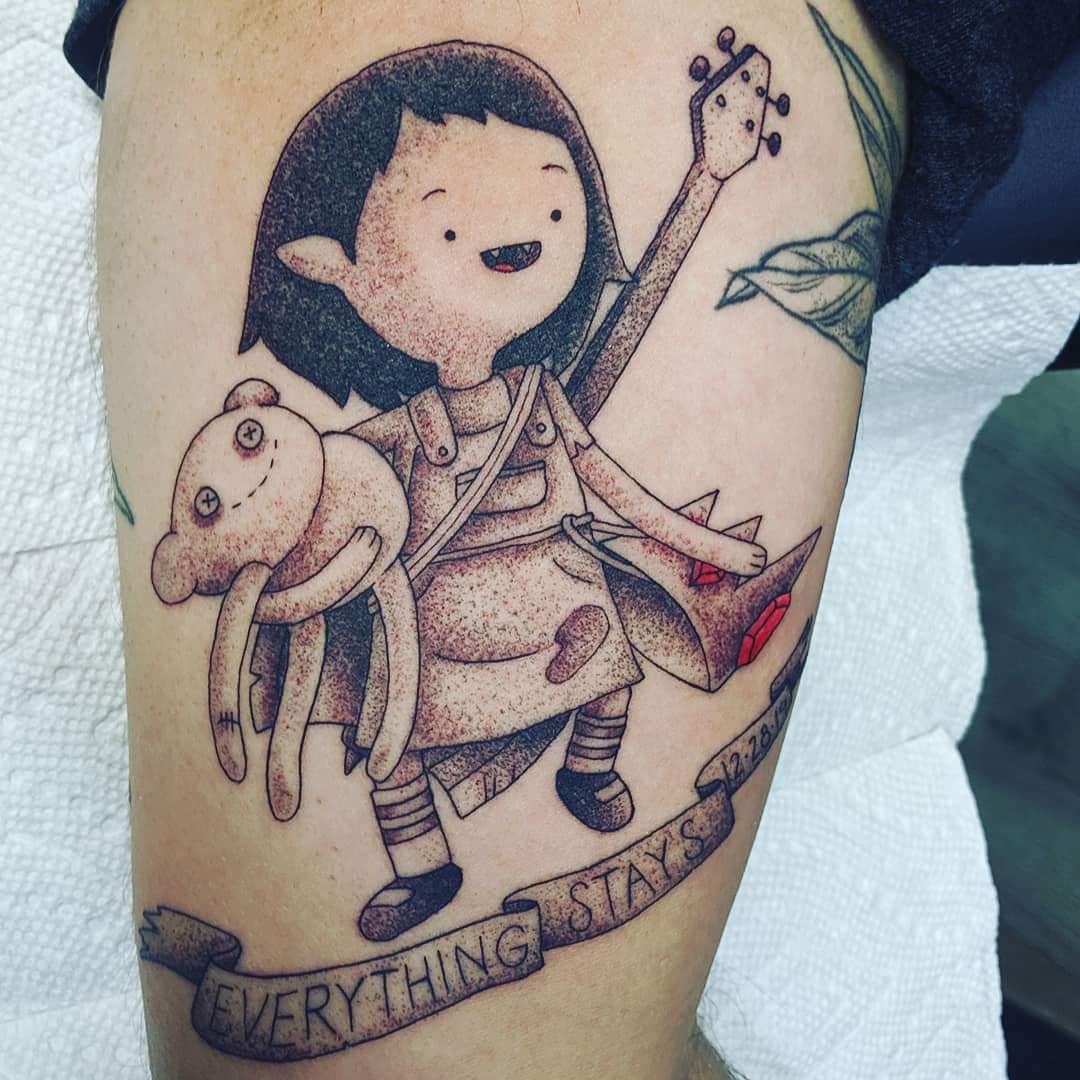 Marceline from Adventure Time by Kyle Downs at Old Friends Tattoo in