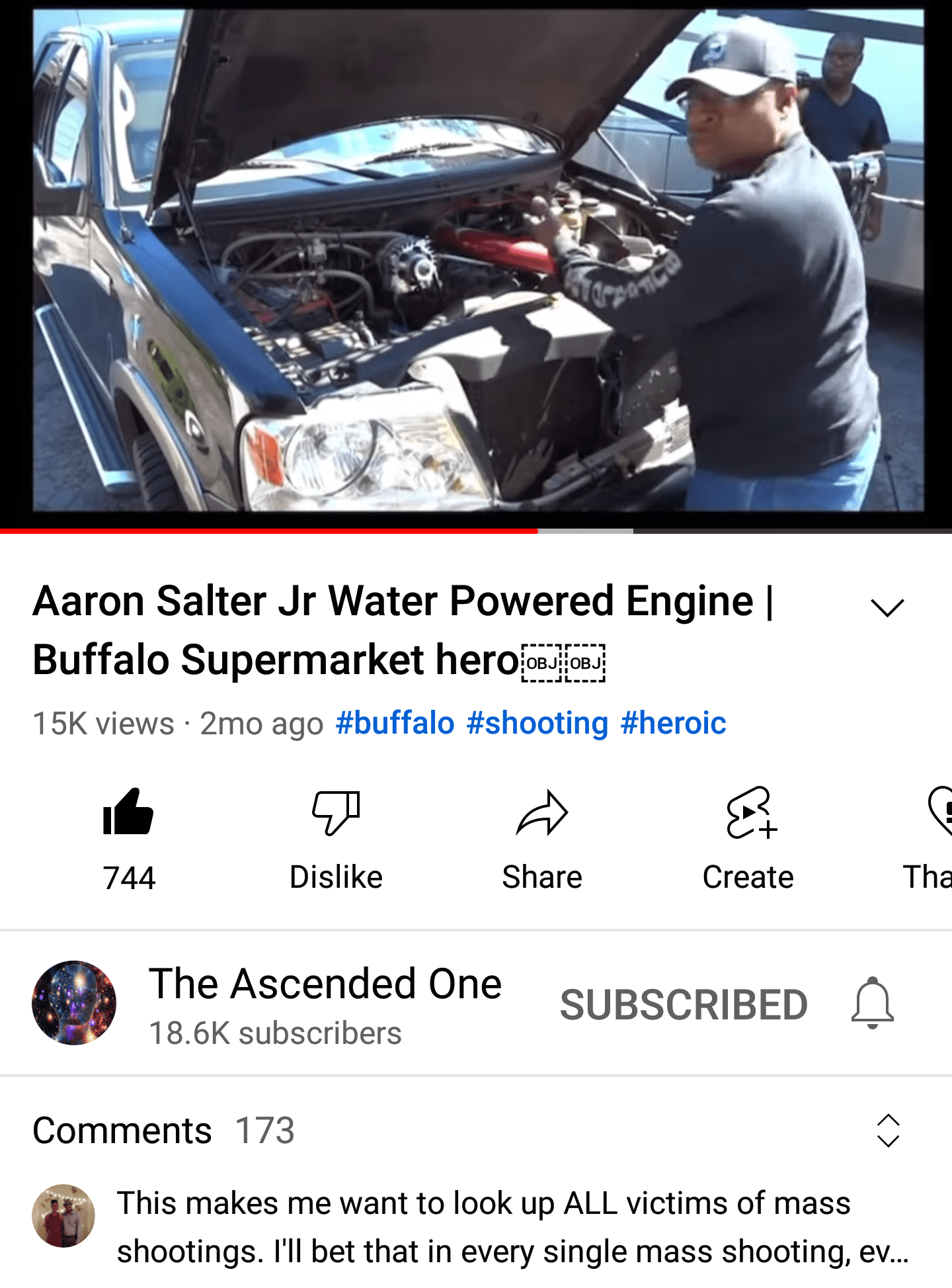 RIP Aaron Salter Jr. Here he is demonstrating his fully functioning