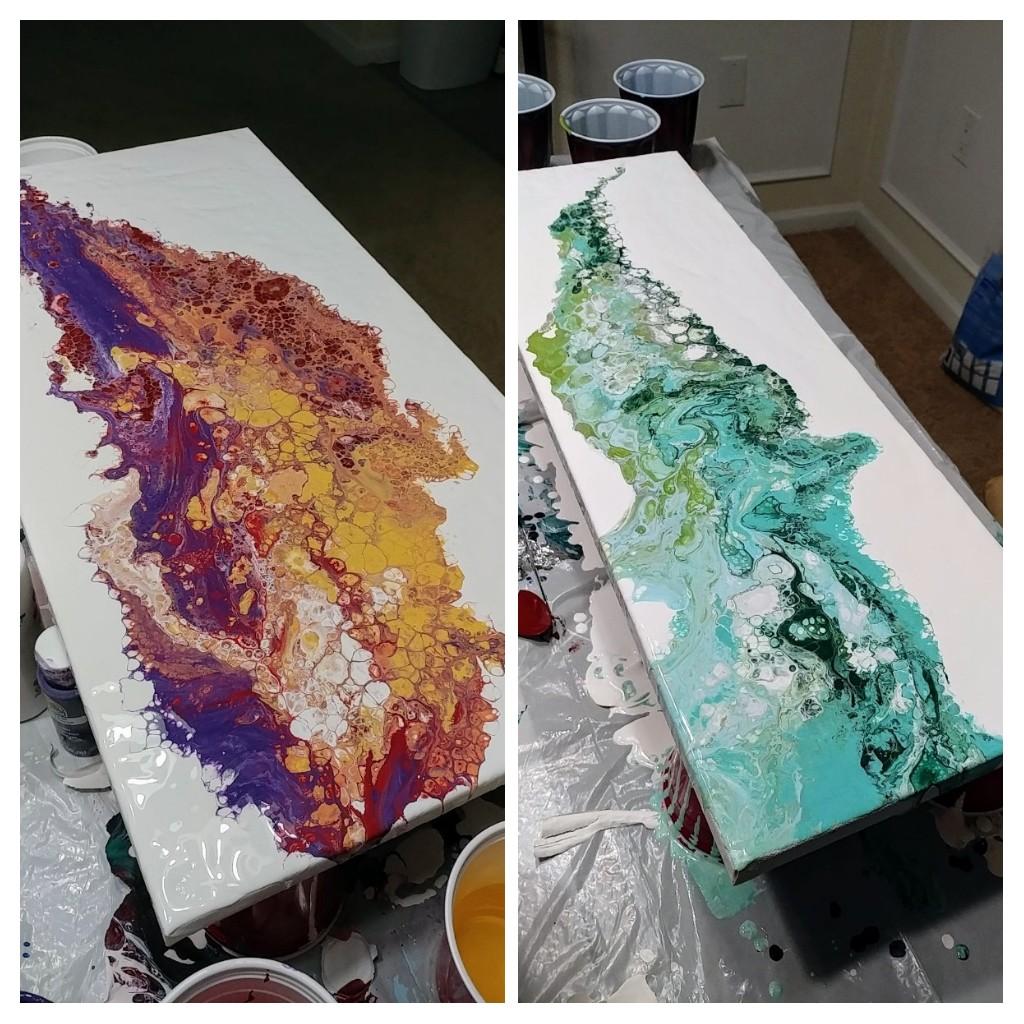 Acrylic Dirty Pour Painting Best Painting Collection