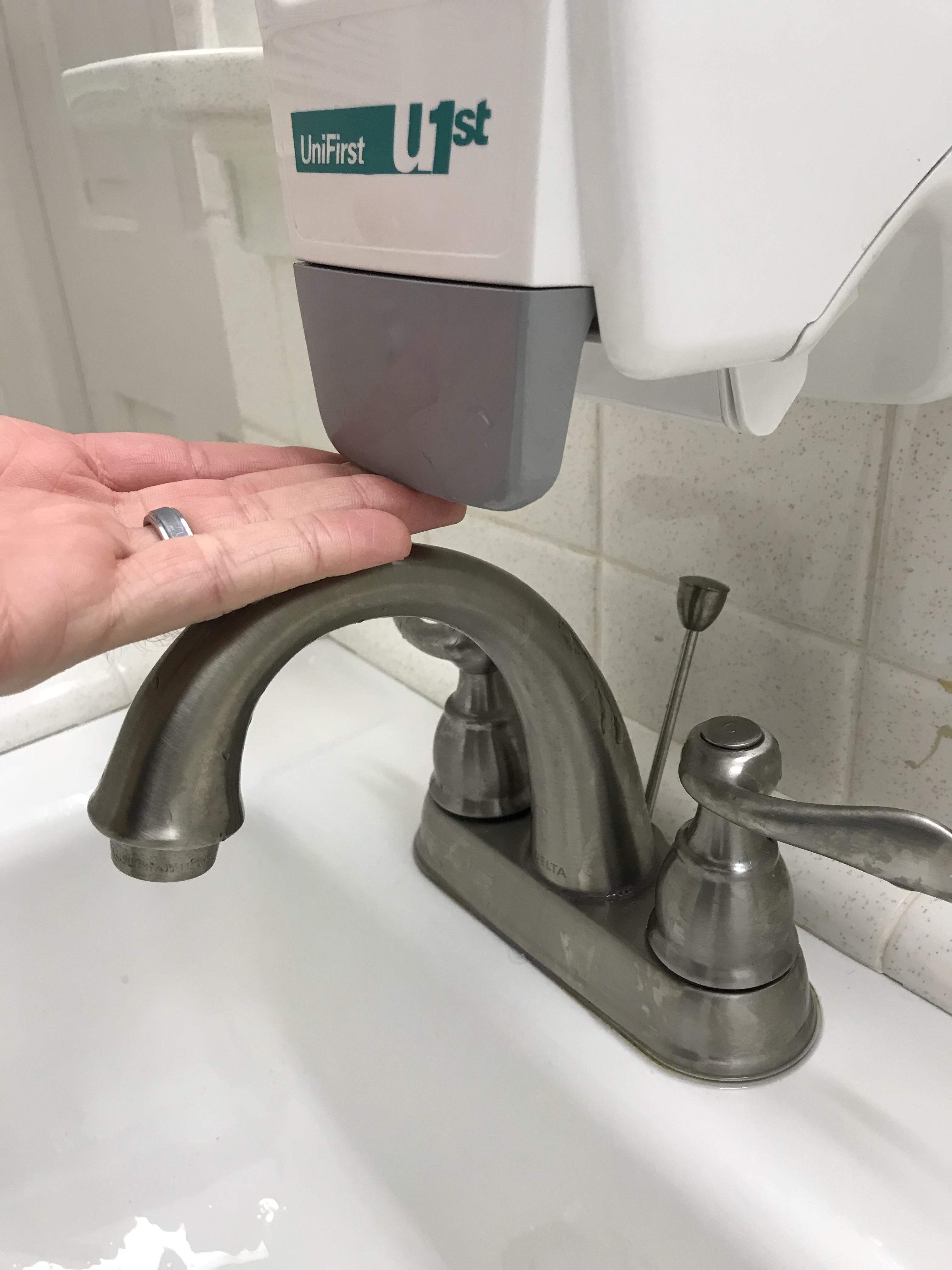 The placement of this soap dispenser... r/BadDesigns