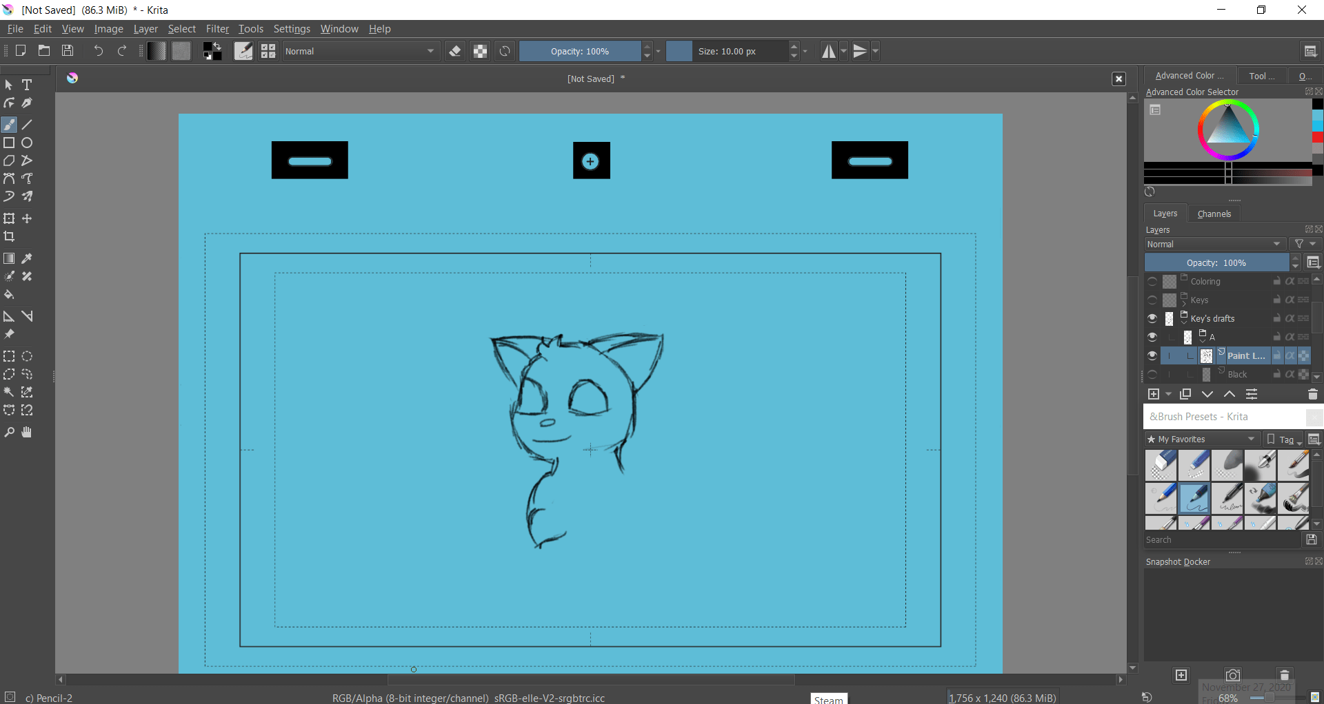 hello! I am trying to learn how to animate on krita and this is my