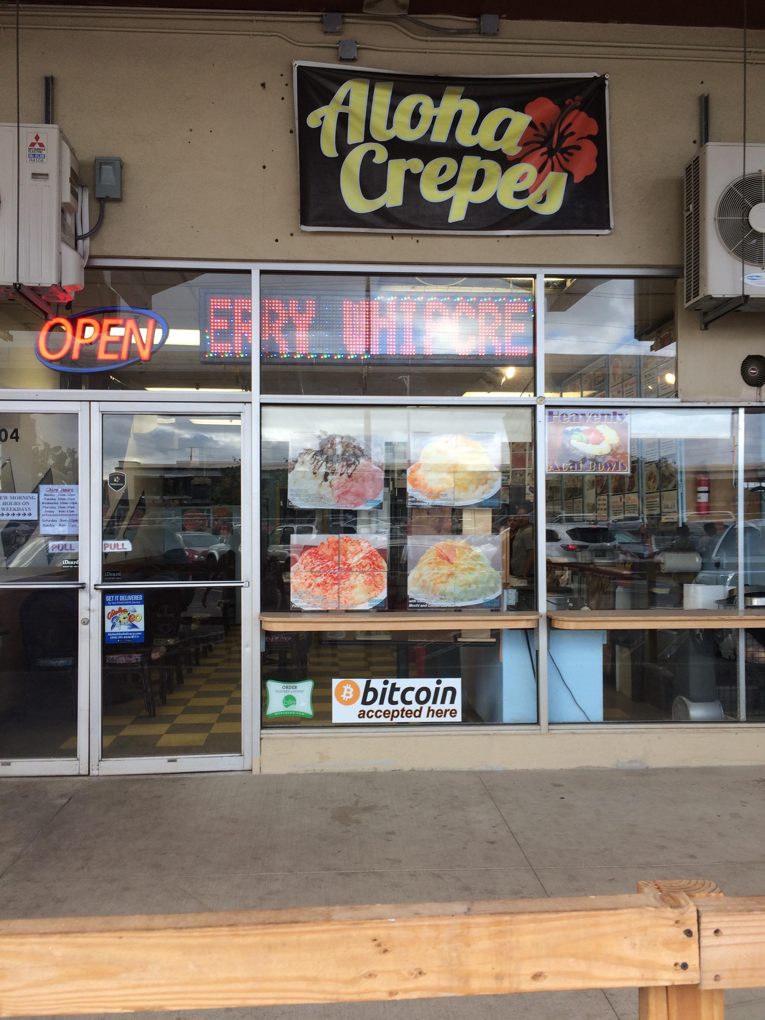 Found a crepe place in Hawaii that accepts bitcoin r/Bitcoin