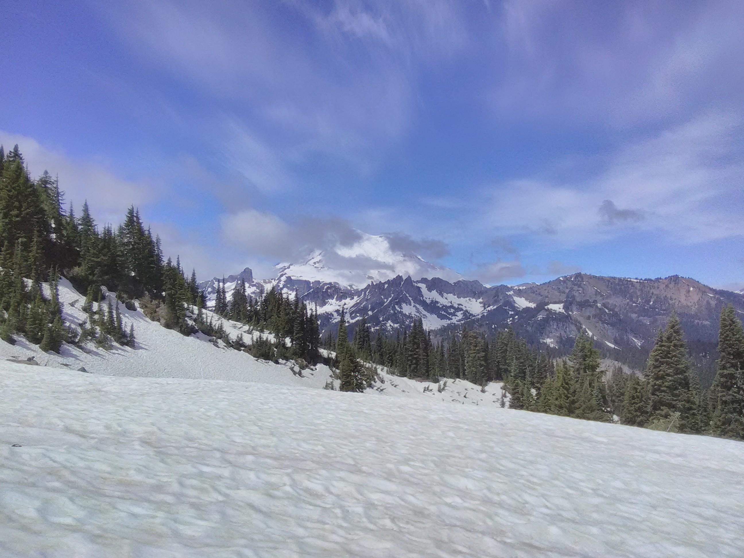 Summer skiing Chinook Pass, WA 6/26 r/skiing