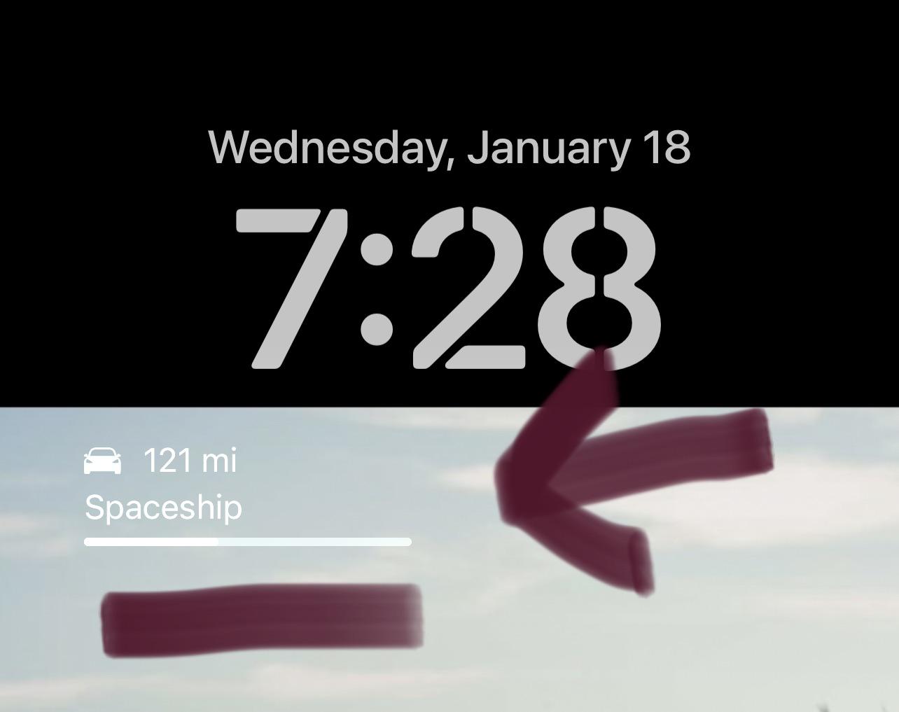 iOS 16.2 allows you to put Tesla widget on lock screen. Tap it, and it