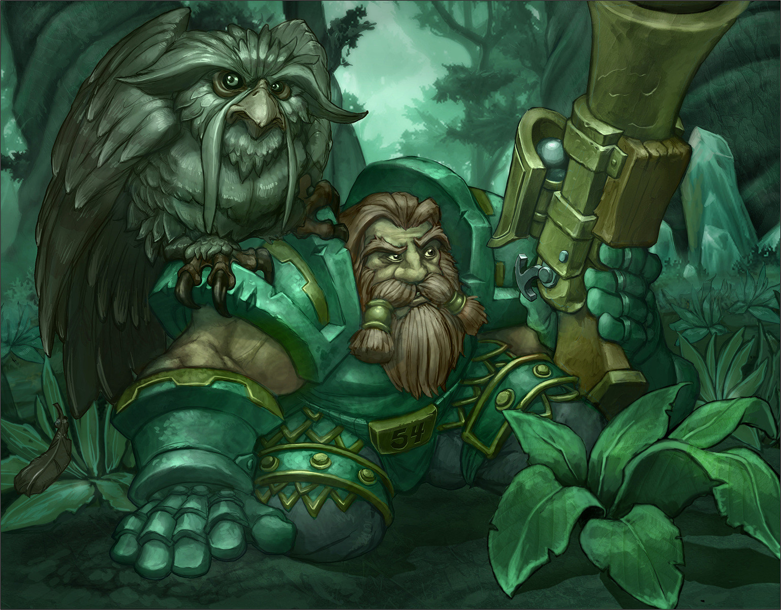 The full art of Ironbeak Owl is Amazing! r/hearthstone