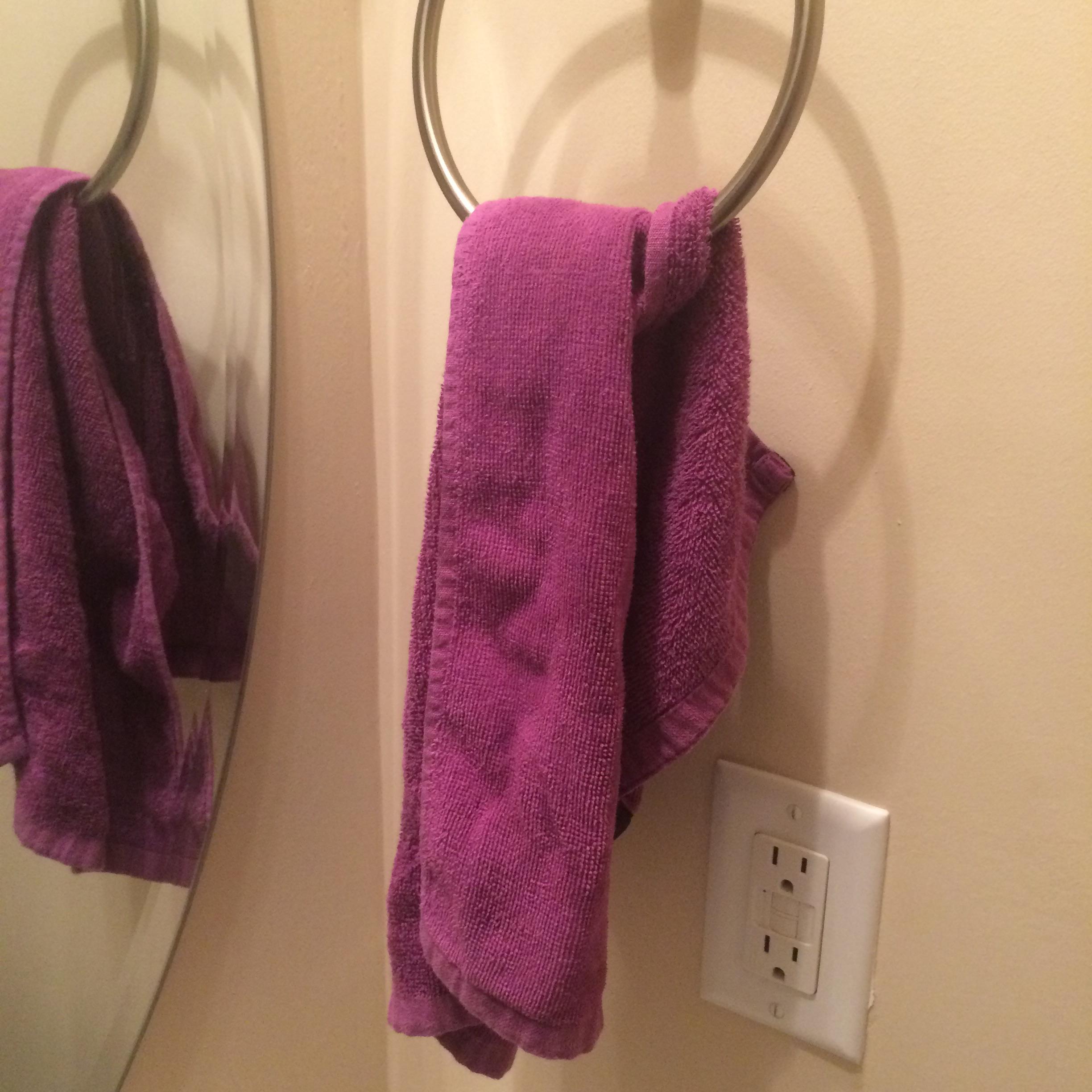Electrical outlets directly beneath hand towel rings. r/mildlyinfuriating