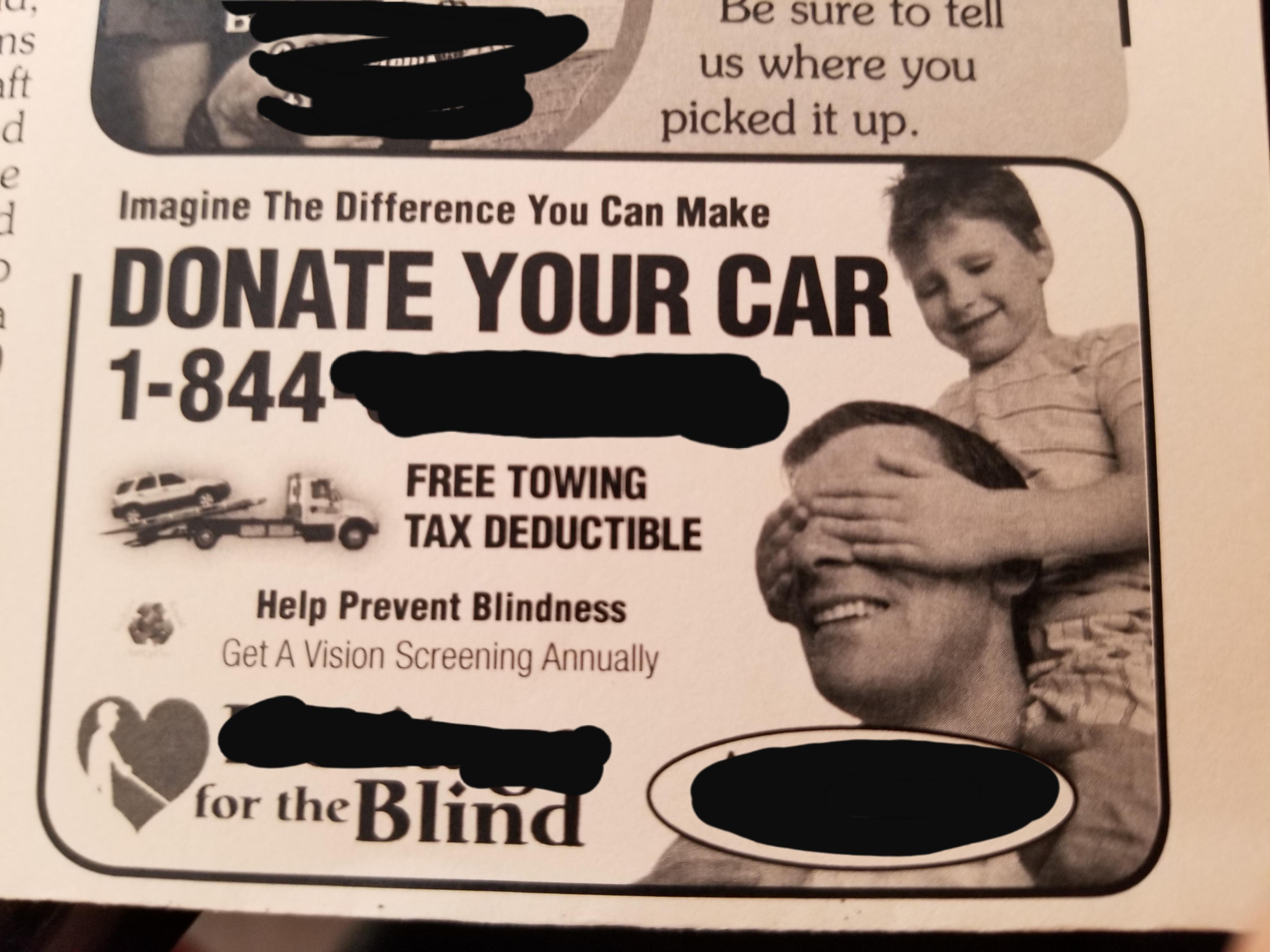 Are They Using This Image To Represent A Blind Person?? : R/Crappydesign