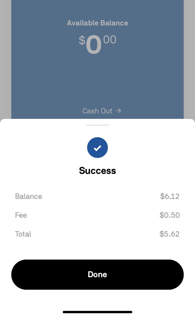 Gotta cash out before they close the app postmates