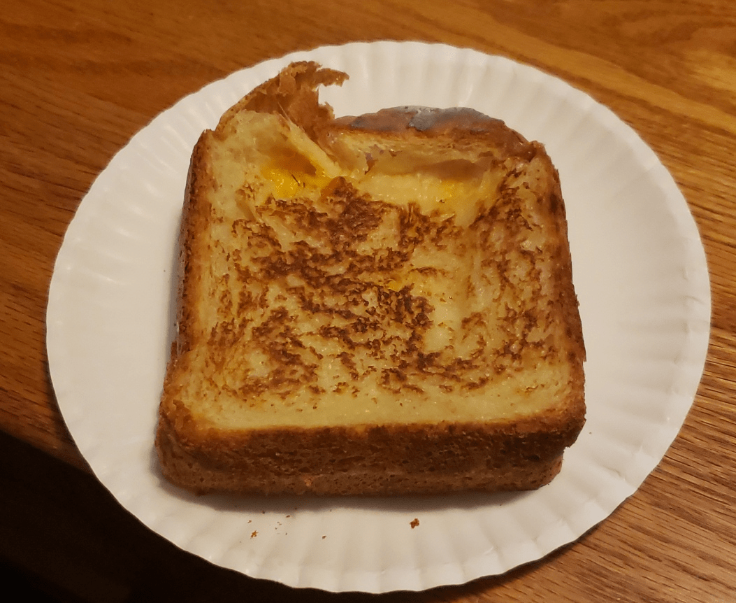 made a grill cheese out of some home made bread. r/grilledcheese