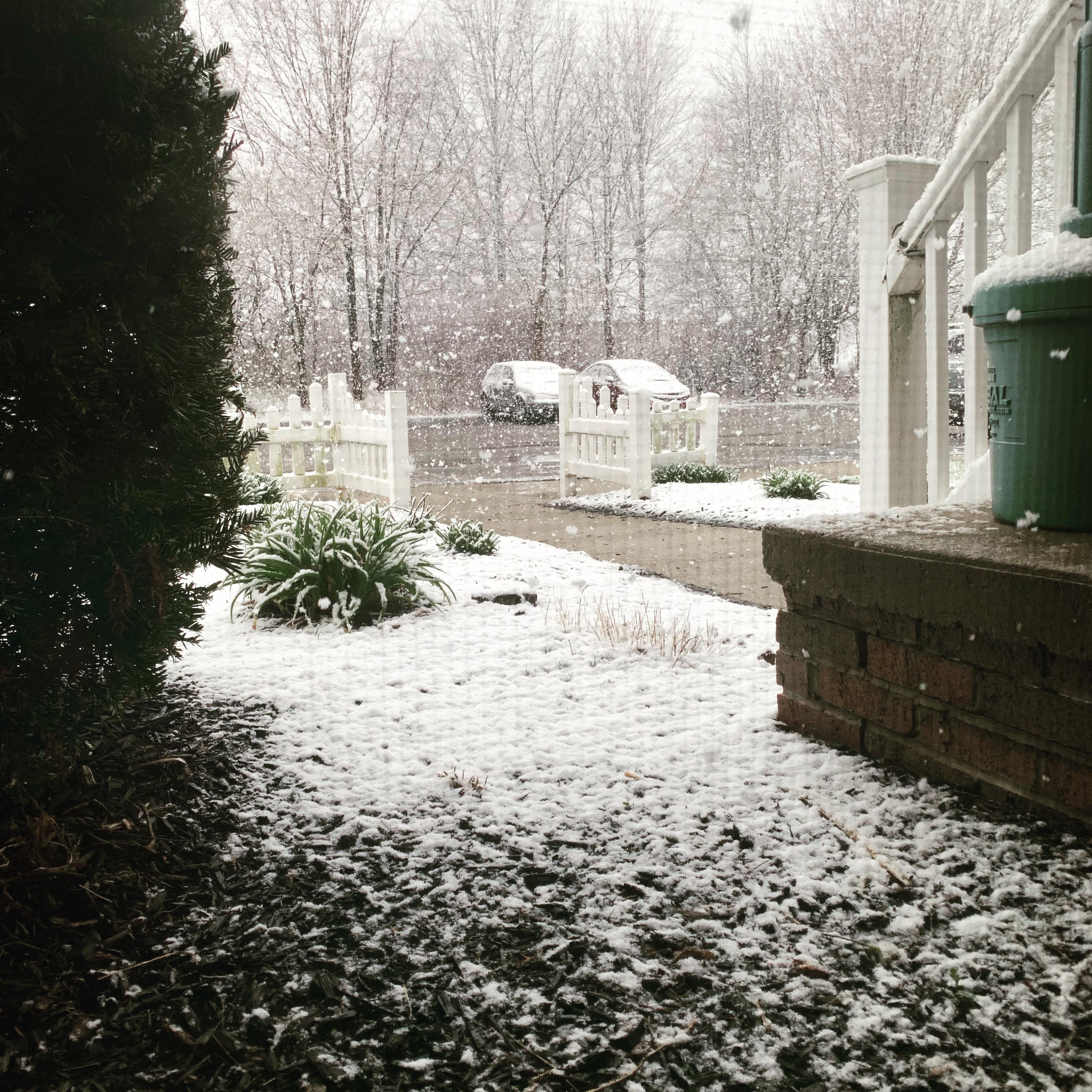 Snow in April r/Ohio