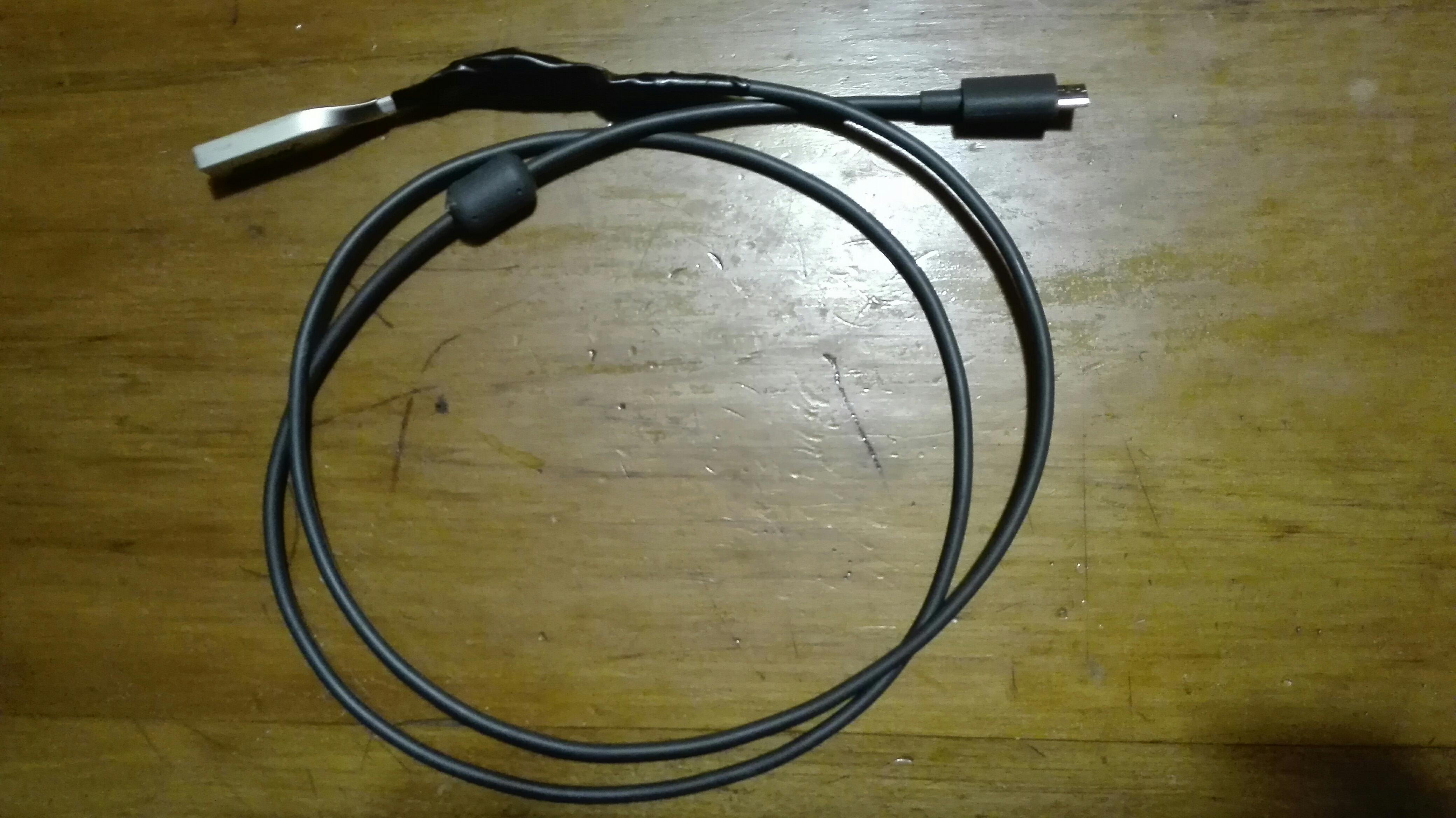 I had two broken charging cables so i joined them up to make one